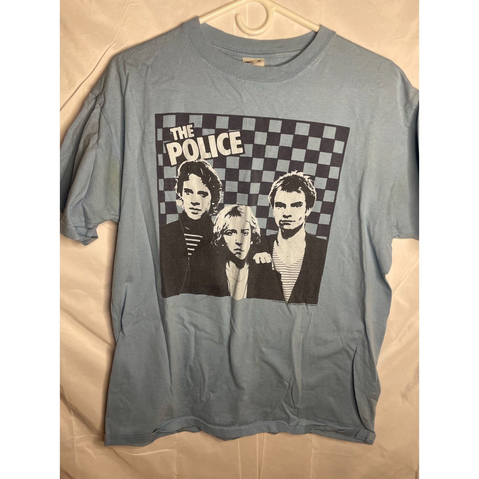 Anvil The Police 2007 Light Blue Shirt Ladies Cut L Large Size L / US 10 / IT 46 - 1 Thumbnail