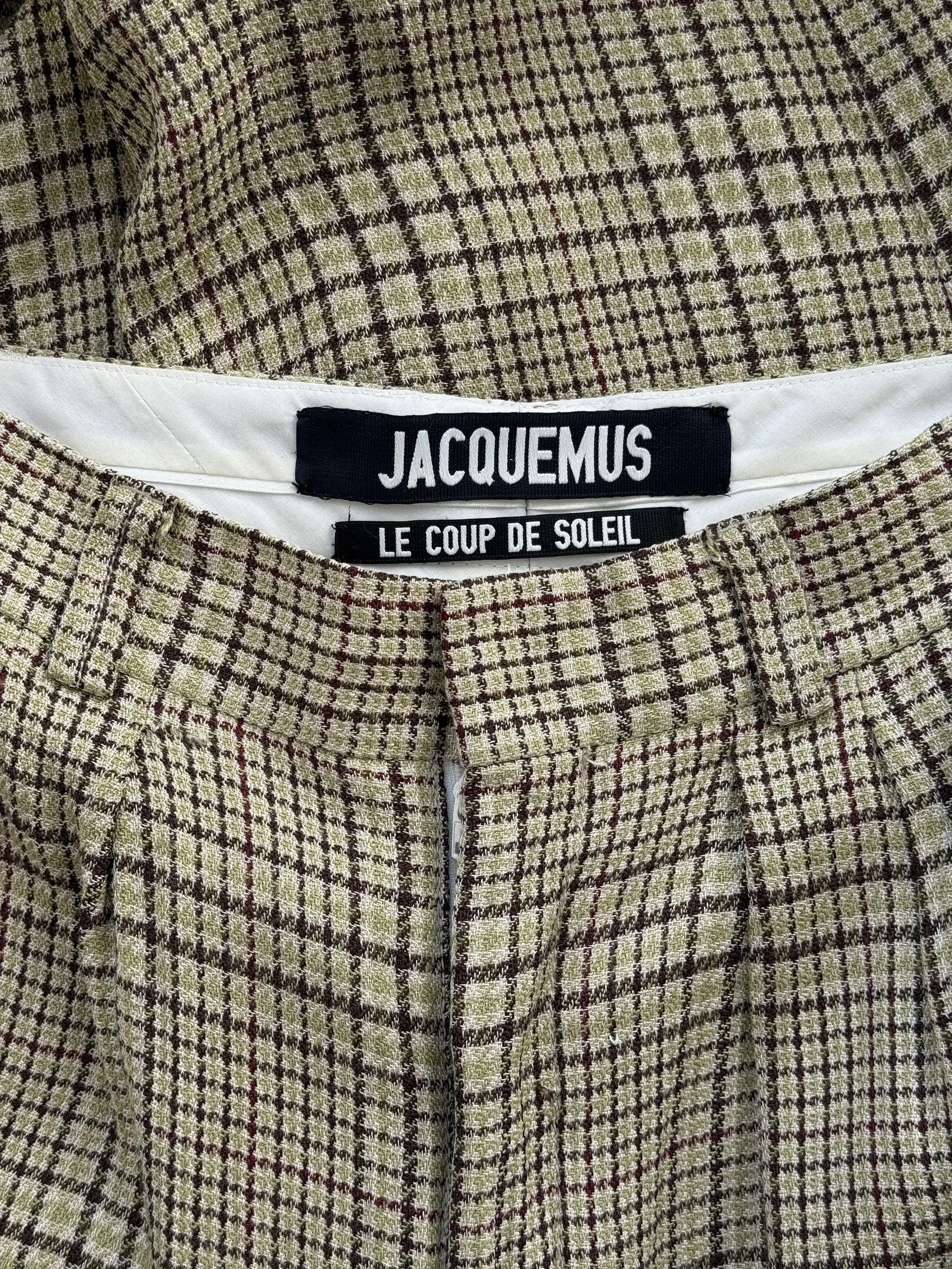 Jacquemus Wide Pants Baggy Checked Silk RB0020 Size 32" / US 10 / IT 46 - 2 Thumbnail