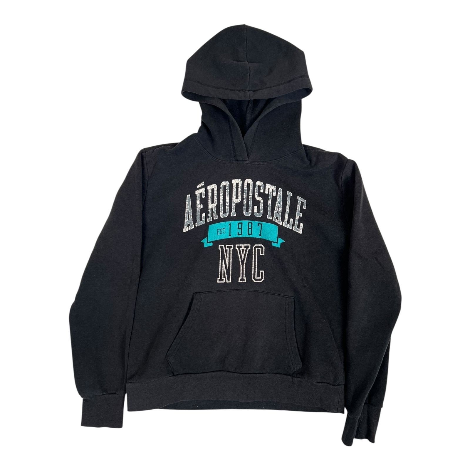 Aeropostale Vintage Aeropostale Womens New York '87 Hoodie Sweatshirt Si Size L / US 10 / IT 46 - 1 Thumbnail