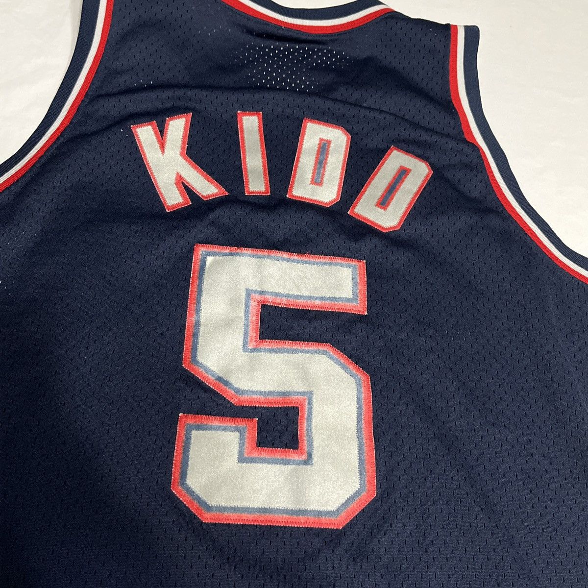 NBA × Nike × Vintage NIKE Team NEW JERSEY NETS JASON KIDD #5 NBA Size US XL / EU 56 / 4 - 4 Thumbnail