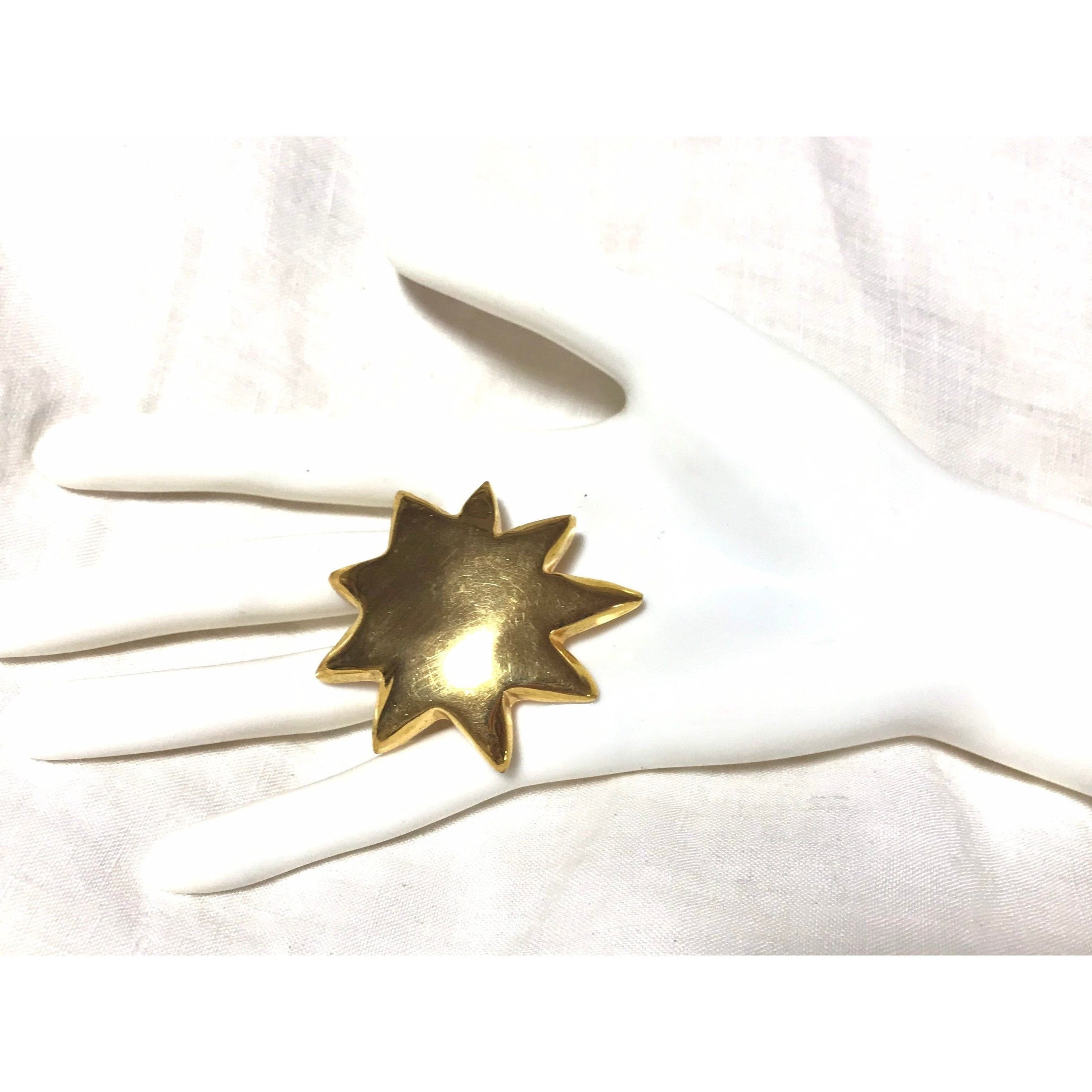 Christian Lacroix Vintage Christian Lacroix golden start shape brooch, hat pin Size ONE SIZE - 1 Thumbnail