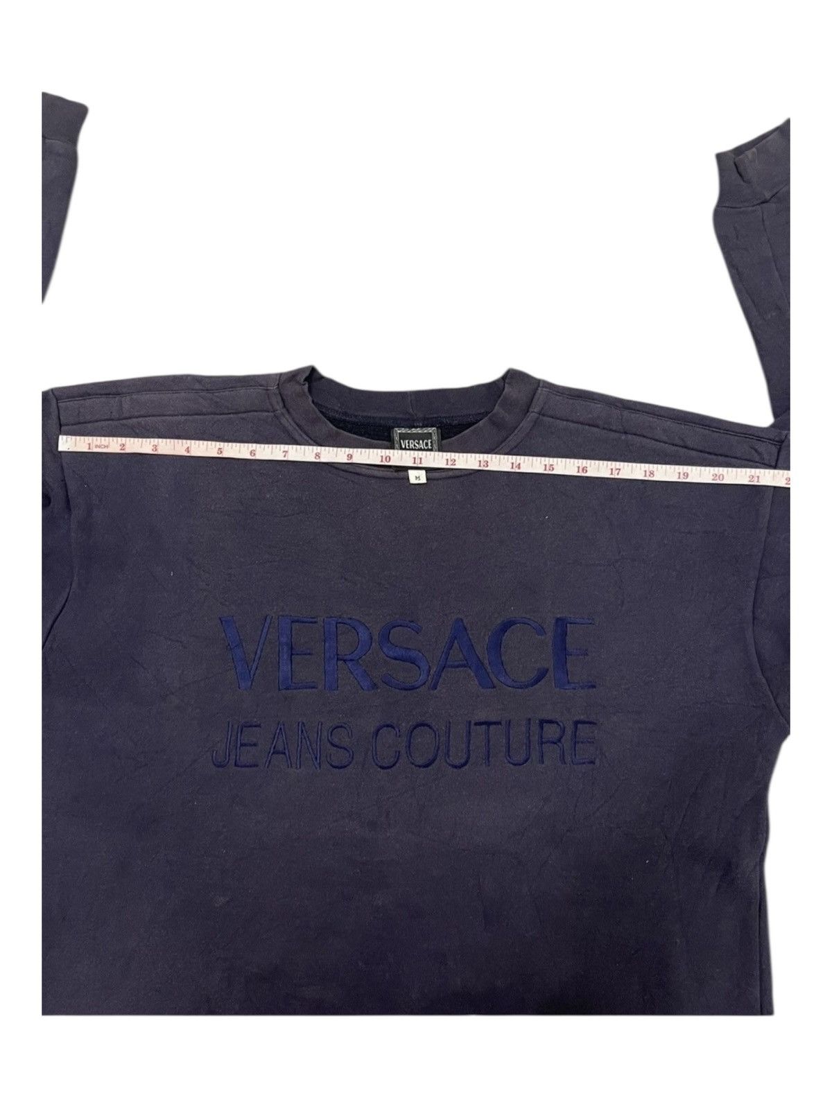 Versace Vintage Versace Jeans Couture Embroidered Logo Sweatshirt Size US M / EU 48-50 / 2 - 10 Thumbnail