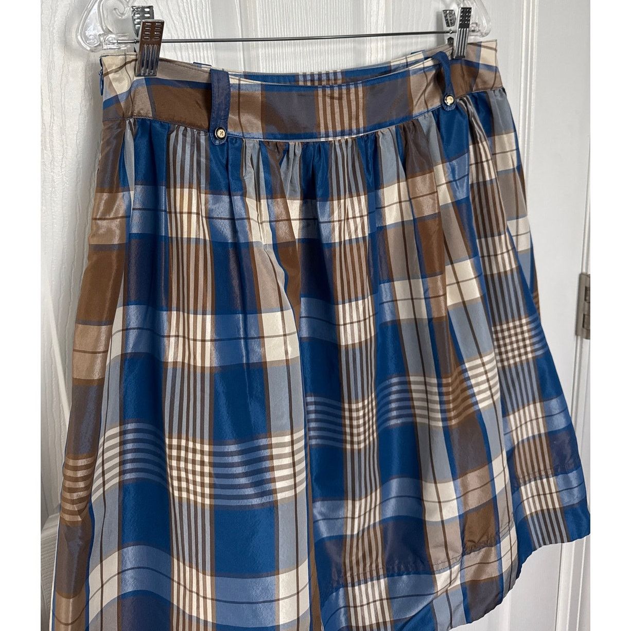 J.Crew J. Crew Collection plaid silk taffata skirt Fleur De Lis 10 Size 32" / US 10 / IT 46 - 7 Thumbnail
