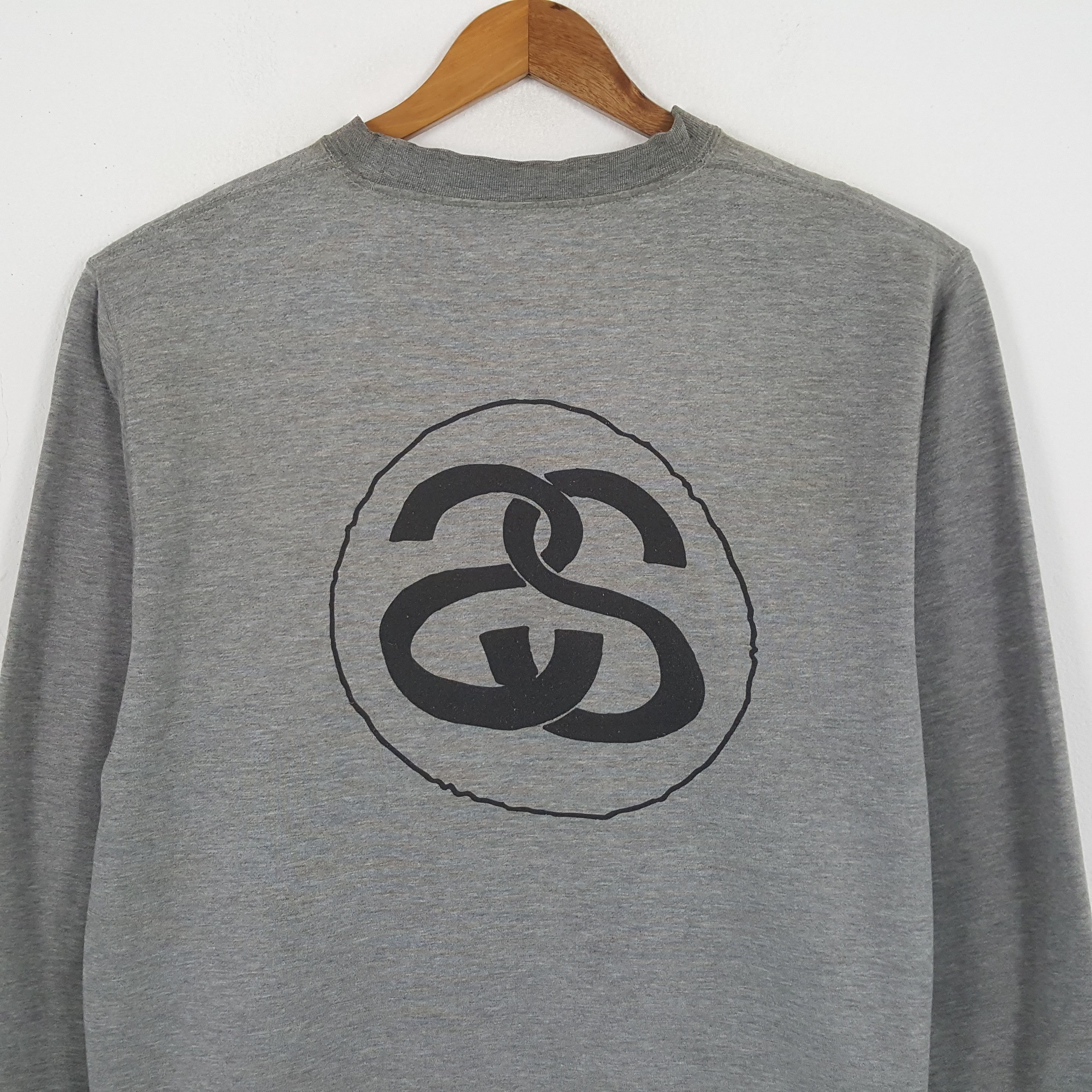 Stussy × Vintage Vintage STUSSY Streetwear Skateboard Style Sweatshirt Size US L / EU 52-54 / 3 - 4 Thumbnail