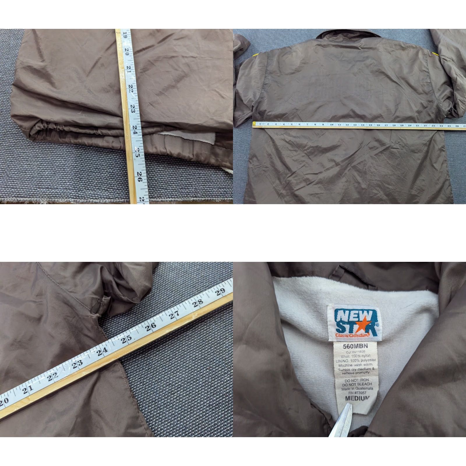 Vintage New Star Jacket Mens M Beige Windbreaker Water Resistant Regular Size US M / EU 48-50 / 2 - 9 Thumbnail