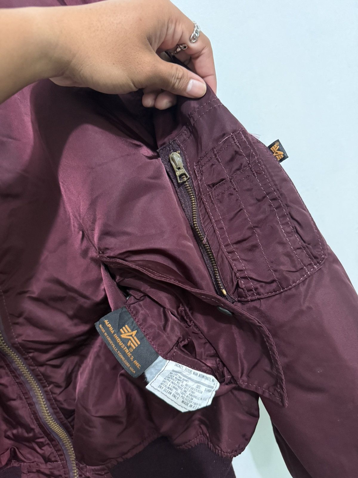 Vintage Vintage alpha industries bomber jacket reversable Size US XL / EU 56 / 4 - 4 Thumbnail