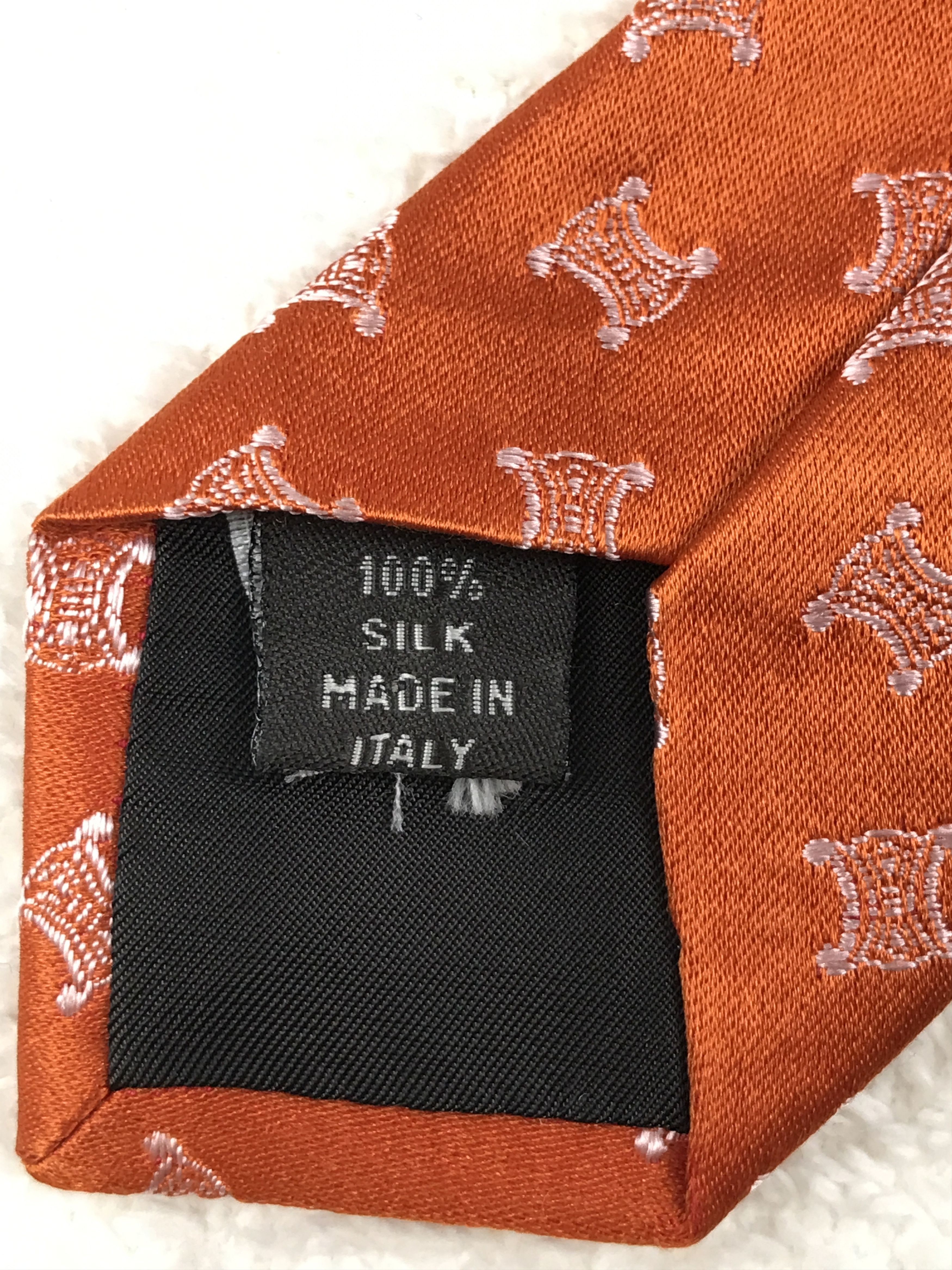 Celine Vintage Celine Monogram Silk Necktie Size ONE SIZE - 6 Thumbnail