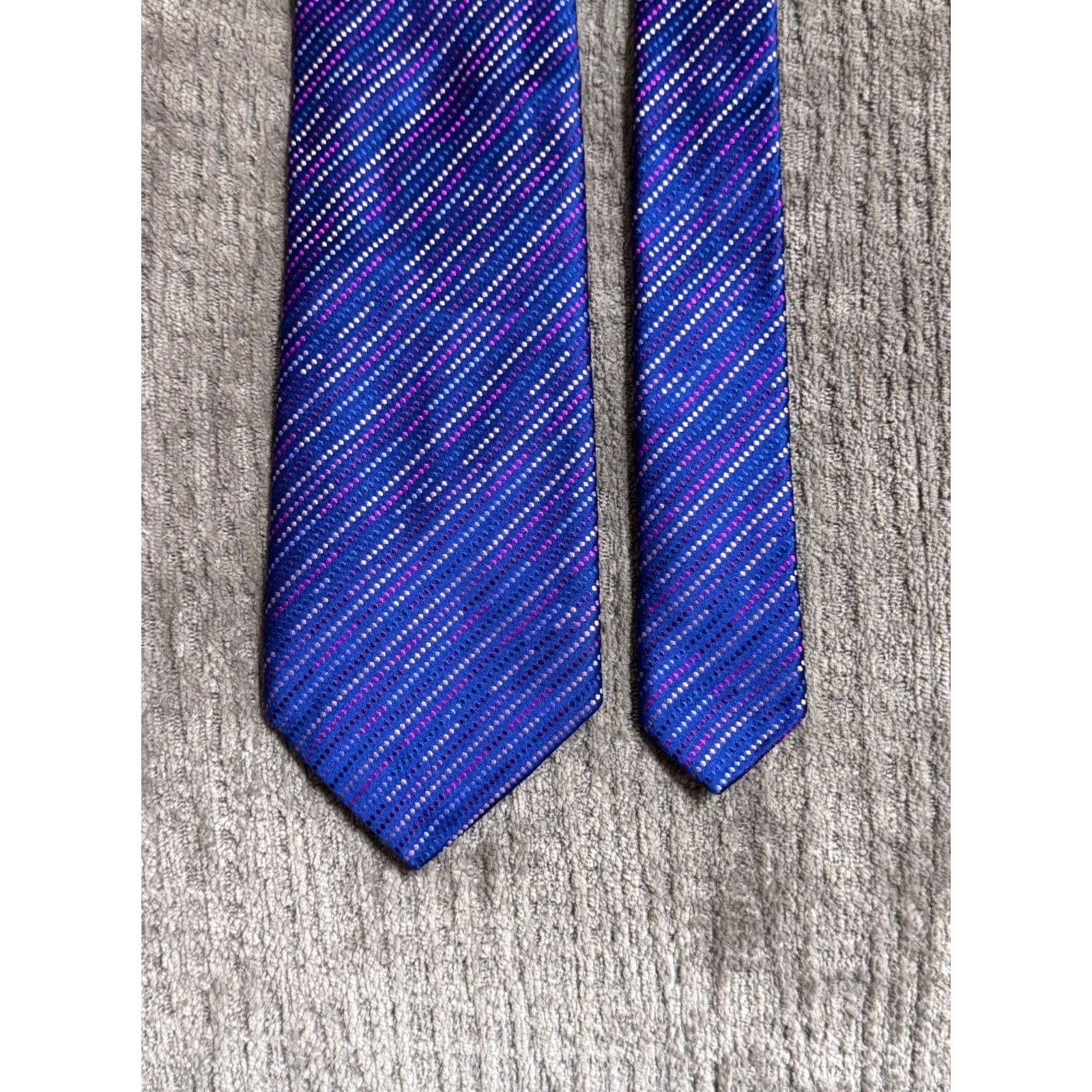 Pinko MINT Thomas Pink Colorful Mens Silk Necktie Tie Size ONE SIZE - 4 Thumbnail