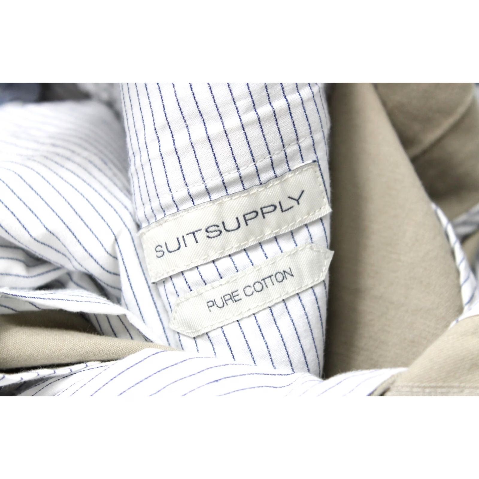 Suitsupply Suitsupply Porto Trousers Men's UK 36 Pure Cotton Chino Pockets Zip Fly Beige Jeans Trousers Mens Regular Cotton Beige Porto Size US 36 / EU 52 - 7 Thumbnail