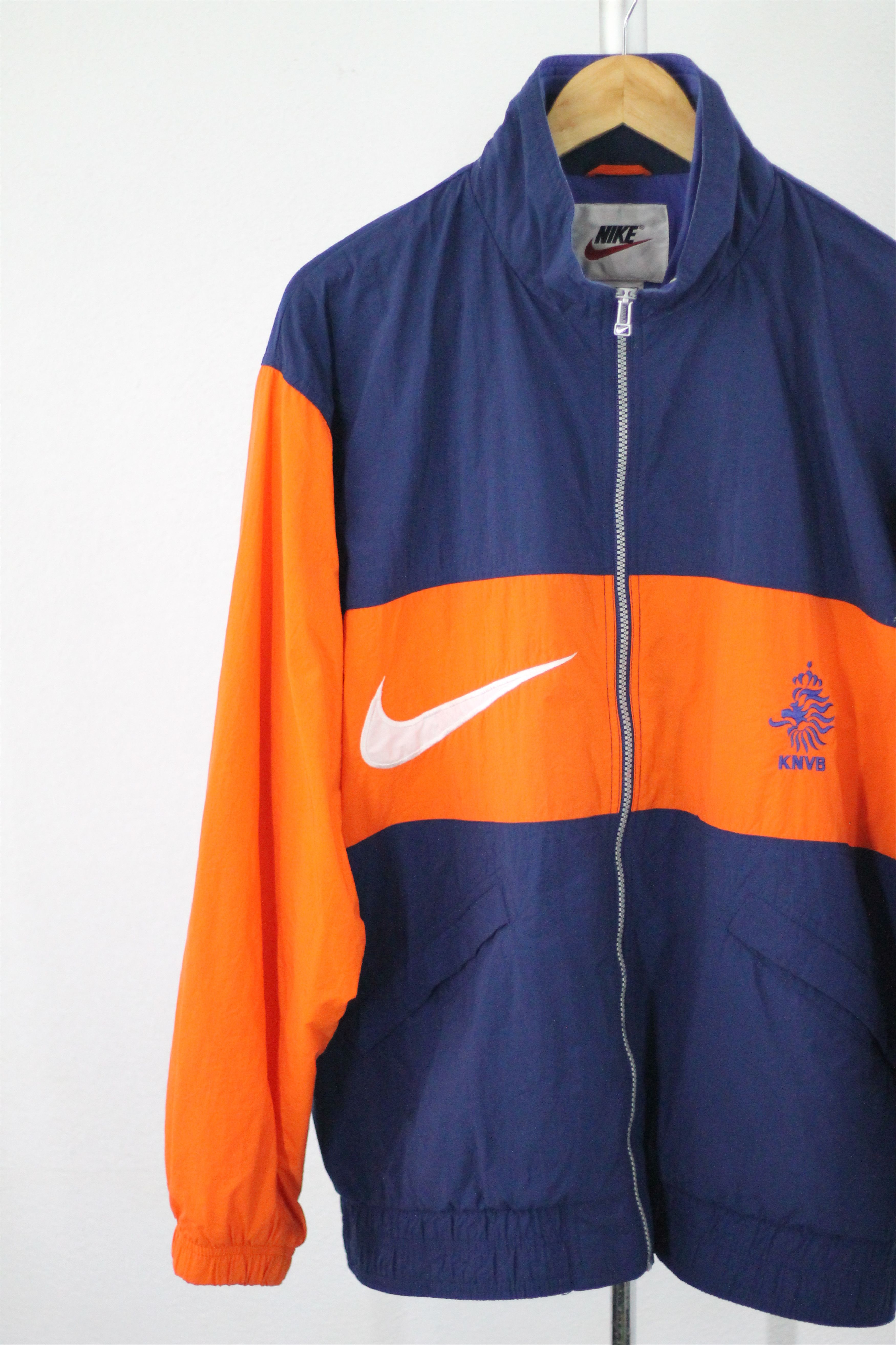 Nike × Vintage Vtg 90s Nike KNVB Netherlands Team Big Logo Track Jacket Size US XL / EU 56 / 4 - 6 Thumbnail