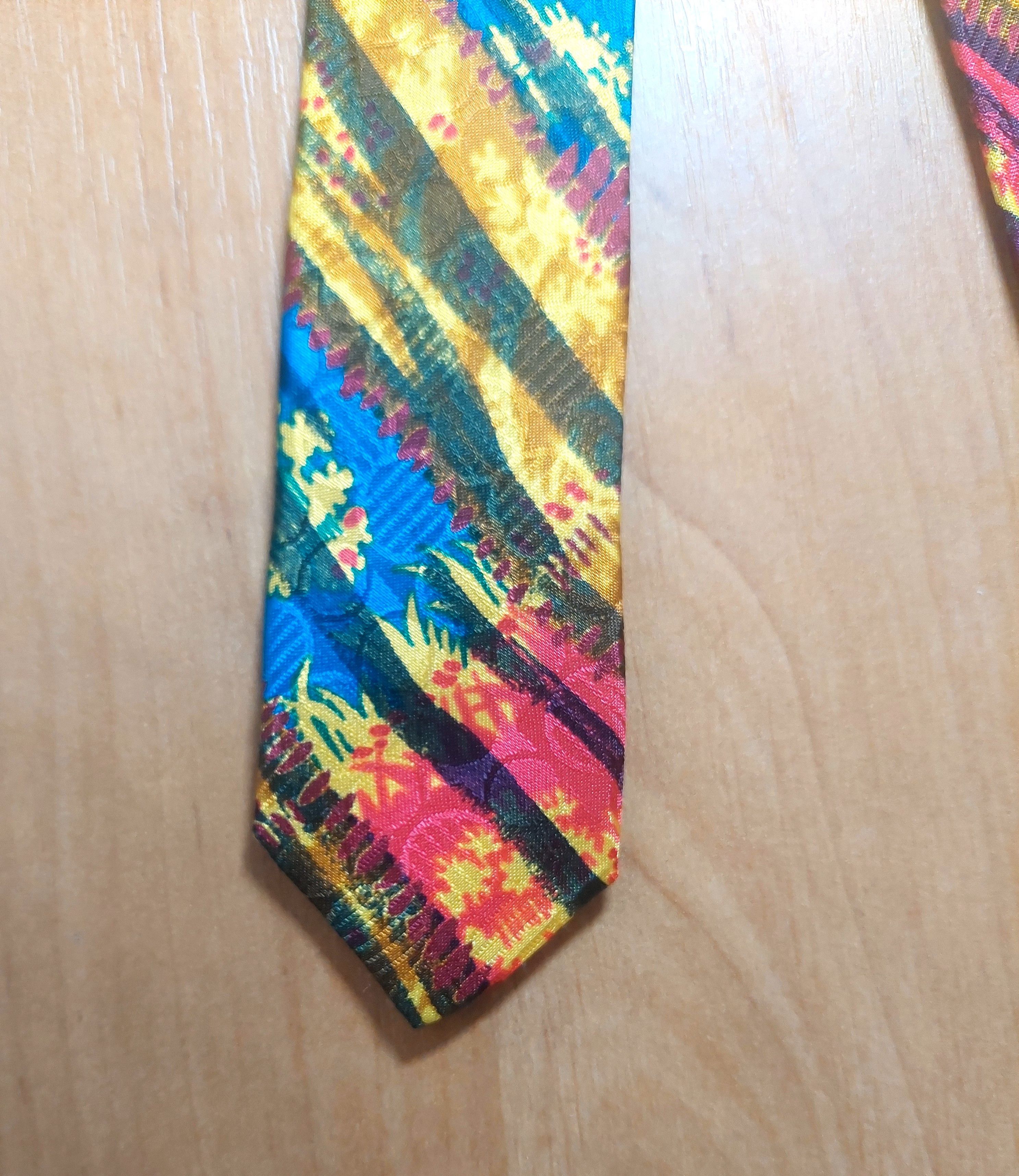 Santostefano Santostefano Italo Ferretti Silk Tie Multicolor Pattern Size ONE SIZE - 7 Thumbnail
