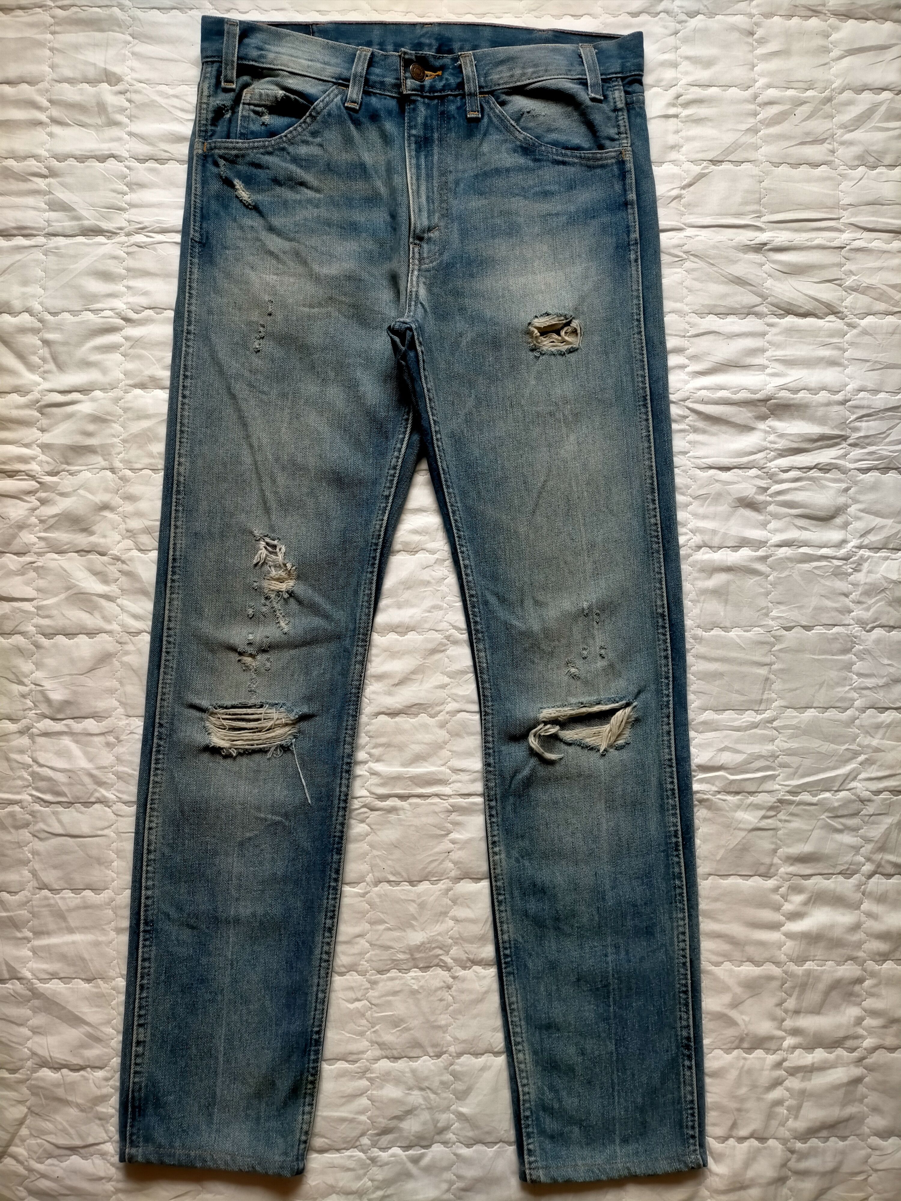 Levi's Vintage Clothing Vintage Levis 606 Big E Skinny Ramones Jeans Size US 32 / EU 48 - 1 Thumbnail