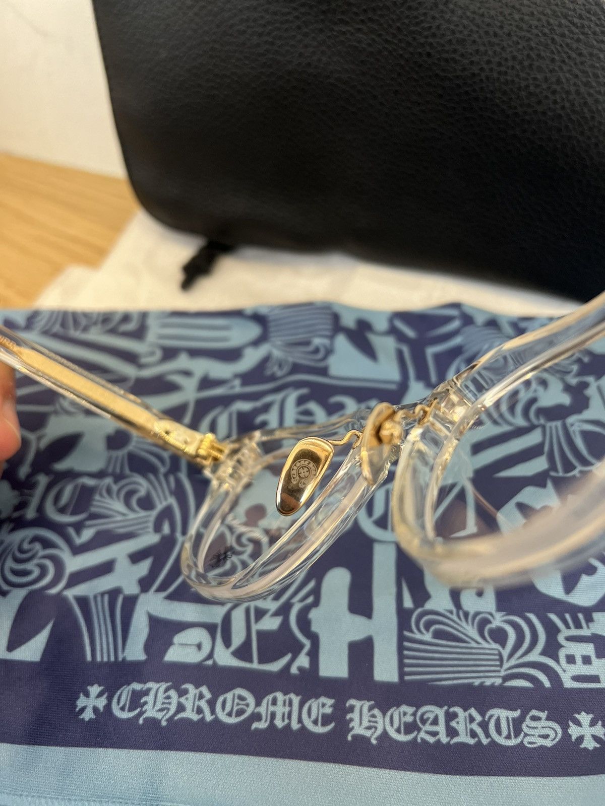 Chrome Hearts CHROME HEARTS CHIRP CHIRP A - EYEGLASSES 18K GOLD Size ONE SIZE - 4 Thumbnail
