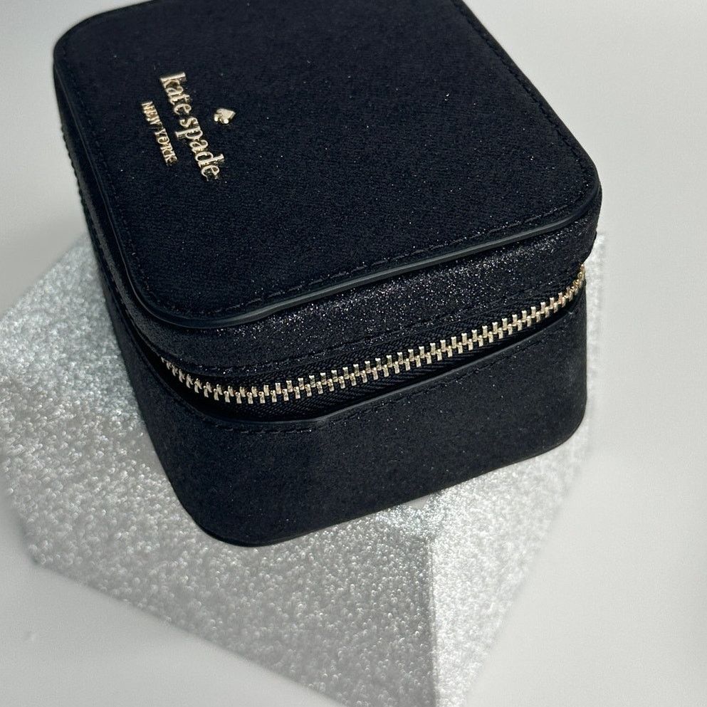 Kate Spade Kate spade Glitter Tinsel Boxed Jewelry Holder Box in Black Size ONE SIZE - 12 Thumbnail