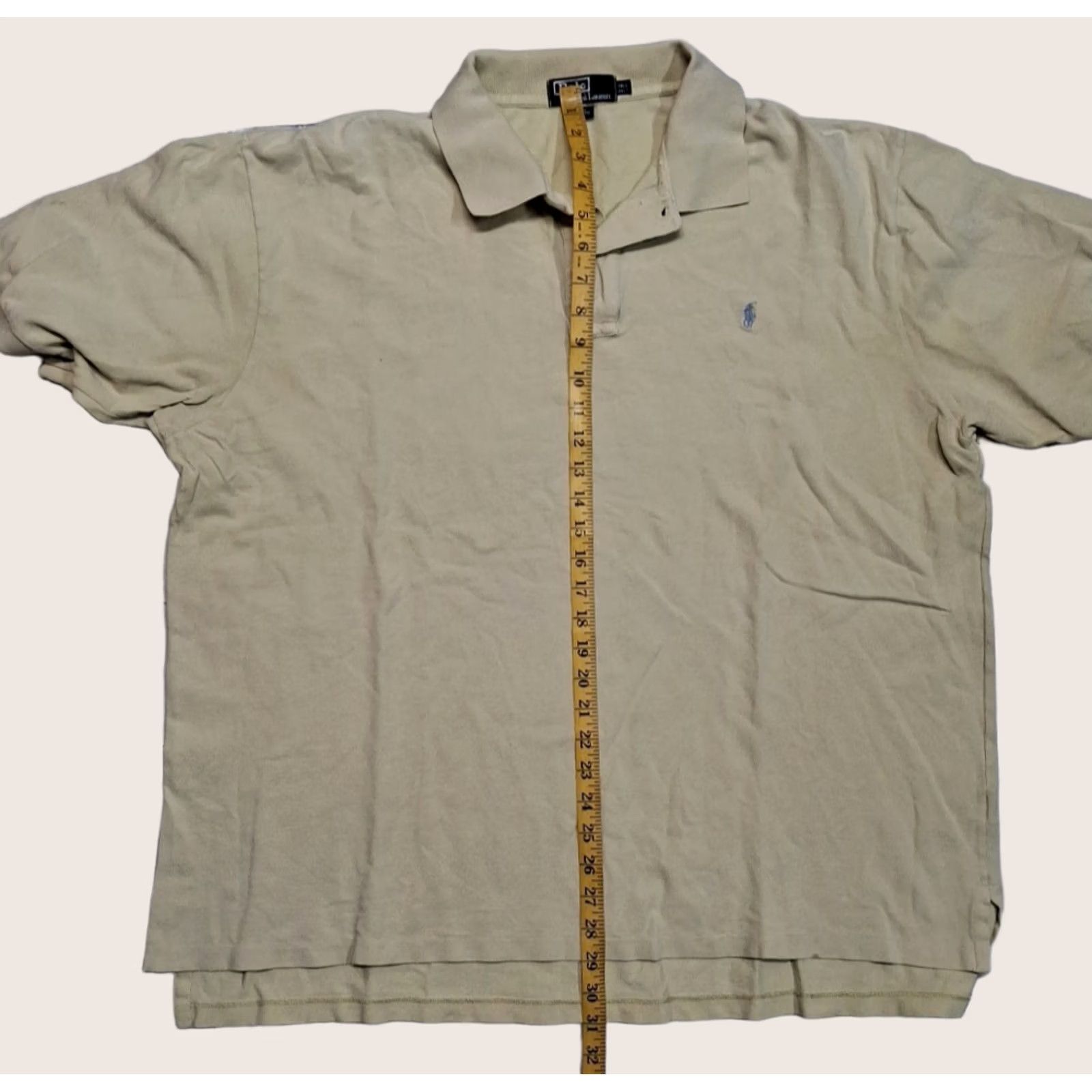 Polo Ralph Lauren Polo Ralph Lauren Polo Shirt Mens 2XLT Pale Yellow Short Sleeve Casual Size US XXL / EU 58 / 5 - 1 Thumbnail