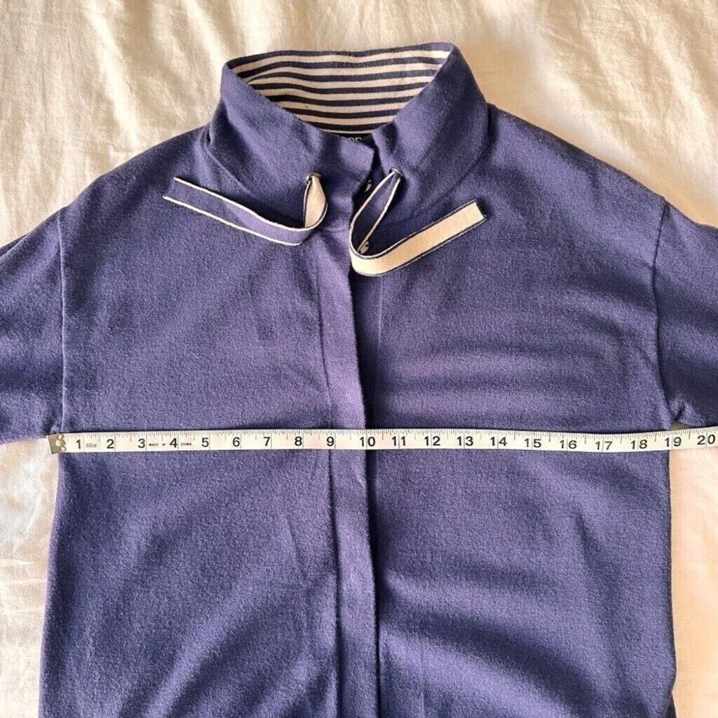 Other Olsen Women’s Snap Button Mock Neck Sweater Size 4 XS Blue Size XS / US 0-2 / IT 36-38 - 14 Thumbnail