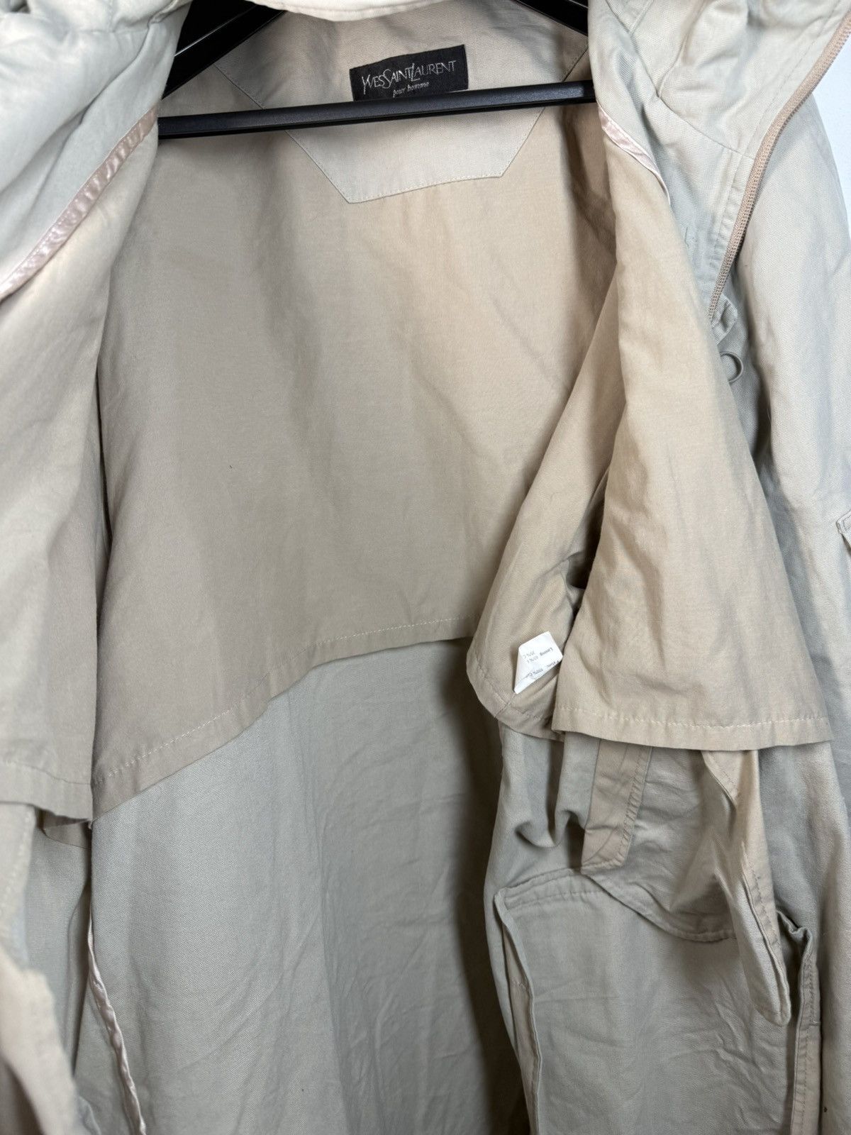 Yves Saint Laurent Beige YSL Jacket Parka Autumn Hooded Size US L / EU 52-54 / 3 - 8 Thumbnail