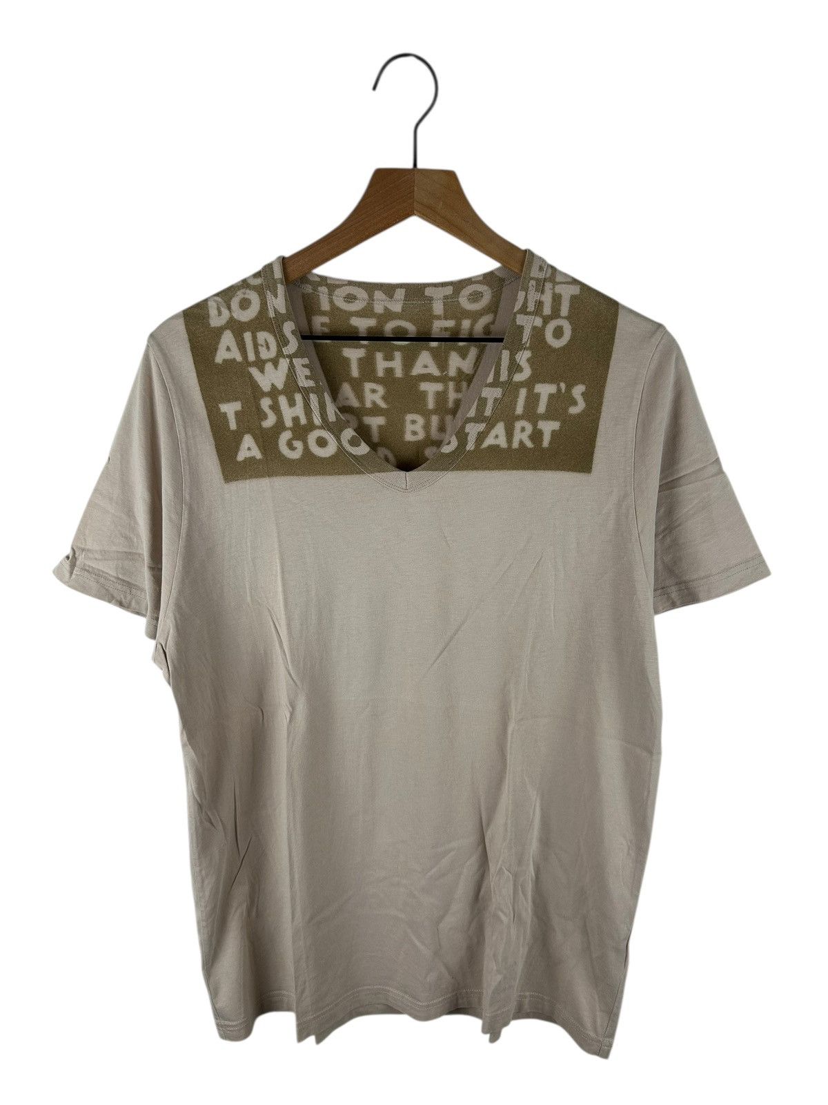 Mason Marin Margiela Aids Aid Print T-Shirt