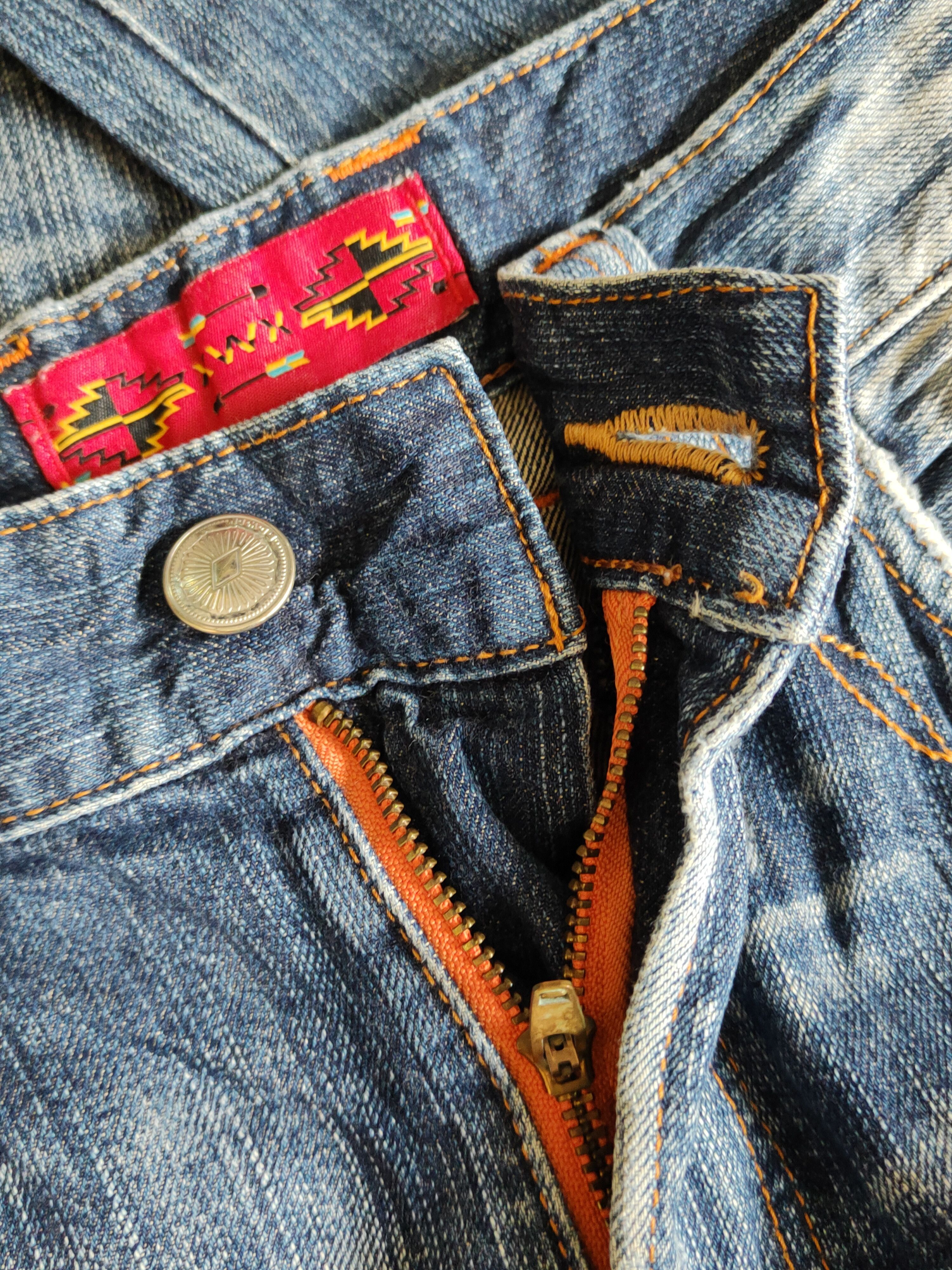 Edwin Edwin Dark Blue Distressed Ripped Jeans #S2204 Size US 32 / EU 48 - 15 Thumbnail