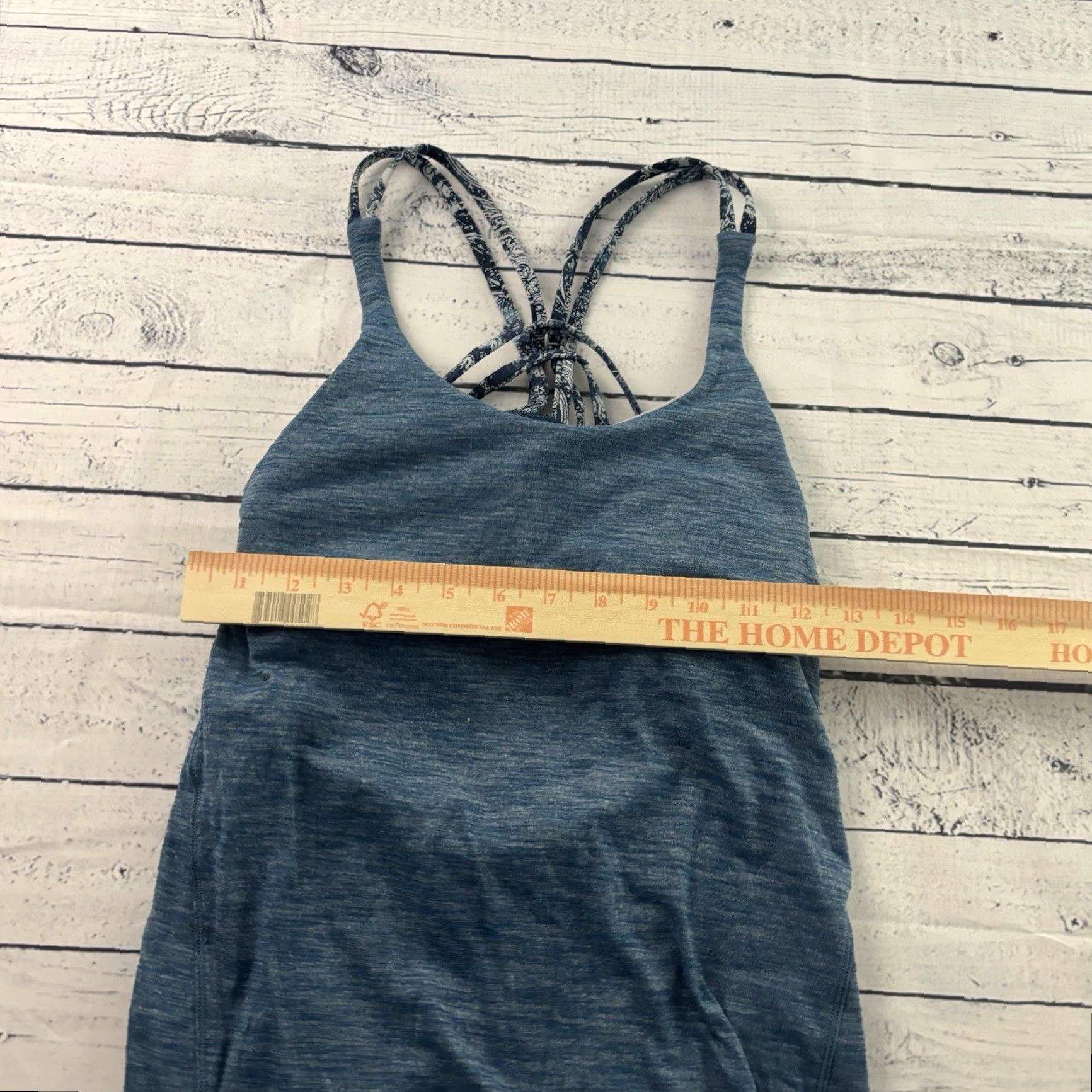 Lululemon Lululemon Free To Be Wild Strappy Open Back Yoga Tank Top Women's 6 Blue Size M / US 6-8 / IT 42-44 - 3 Thumbnail
