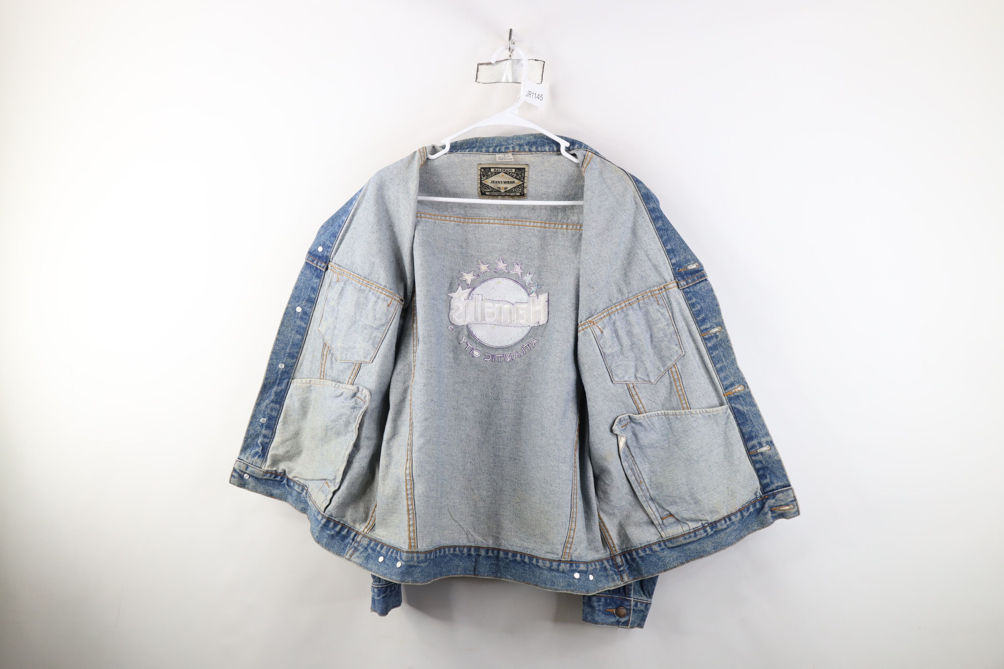 Vintage Vintage 90s Streetwear Harrahs Atlantic City Trucker Jacket Size US L / EU 52-54 / 3 - 11 Thumbnail