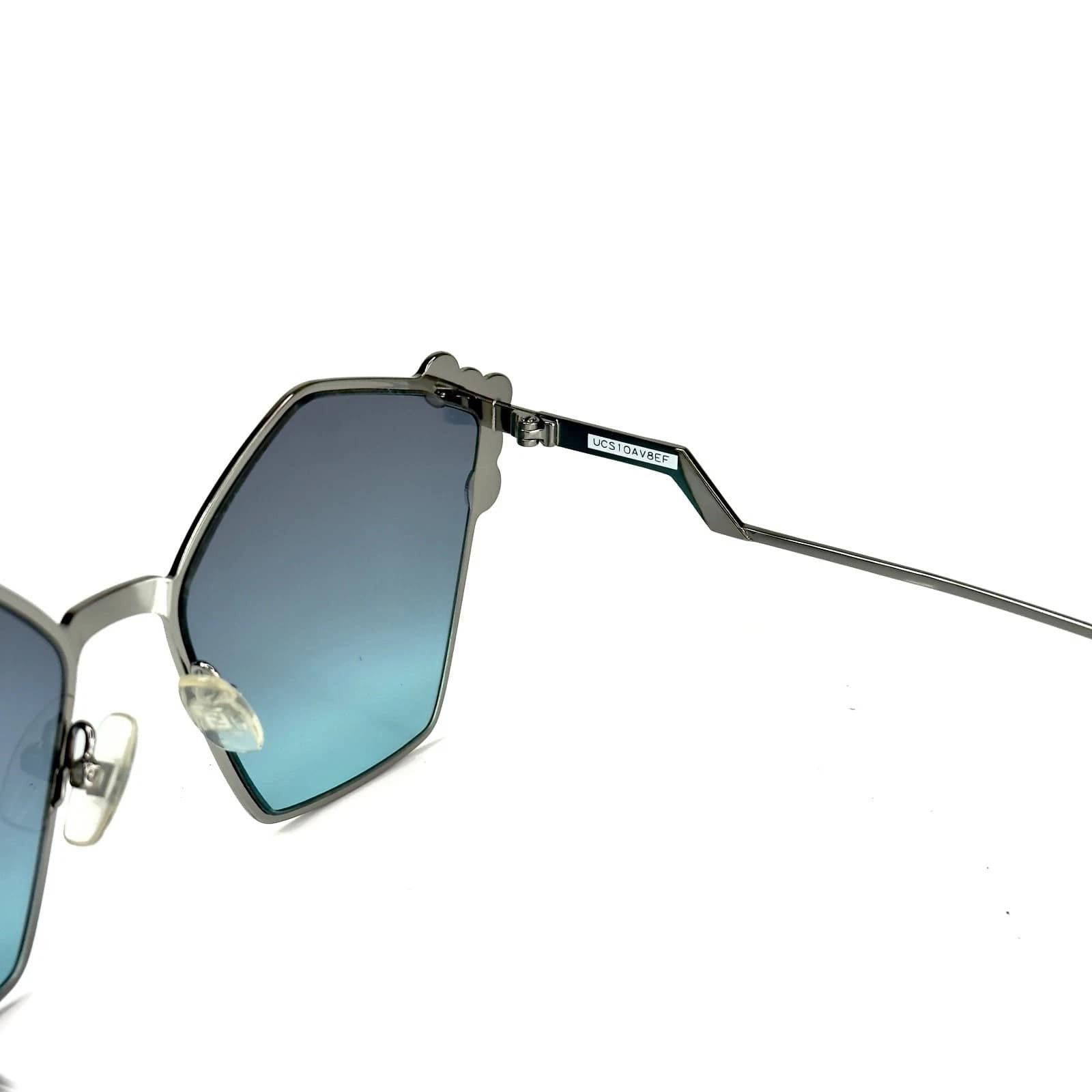 Fendi FENDI FF0261S CAN EYE 0261 Stud Geometric Metal Sunglasses Size ONE SIZE - 4 Thumbnail