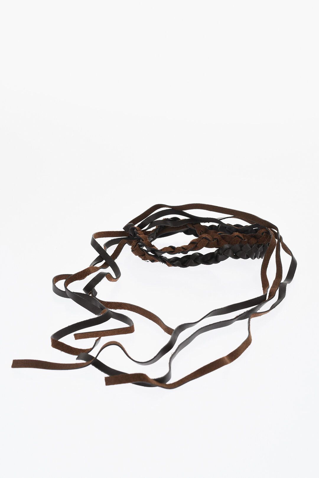 Dsquared2 Braided Leather Necklace RODEO BOY Size ONE SIZE - 1 Thumbnail