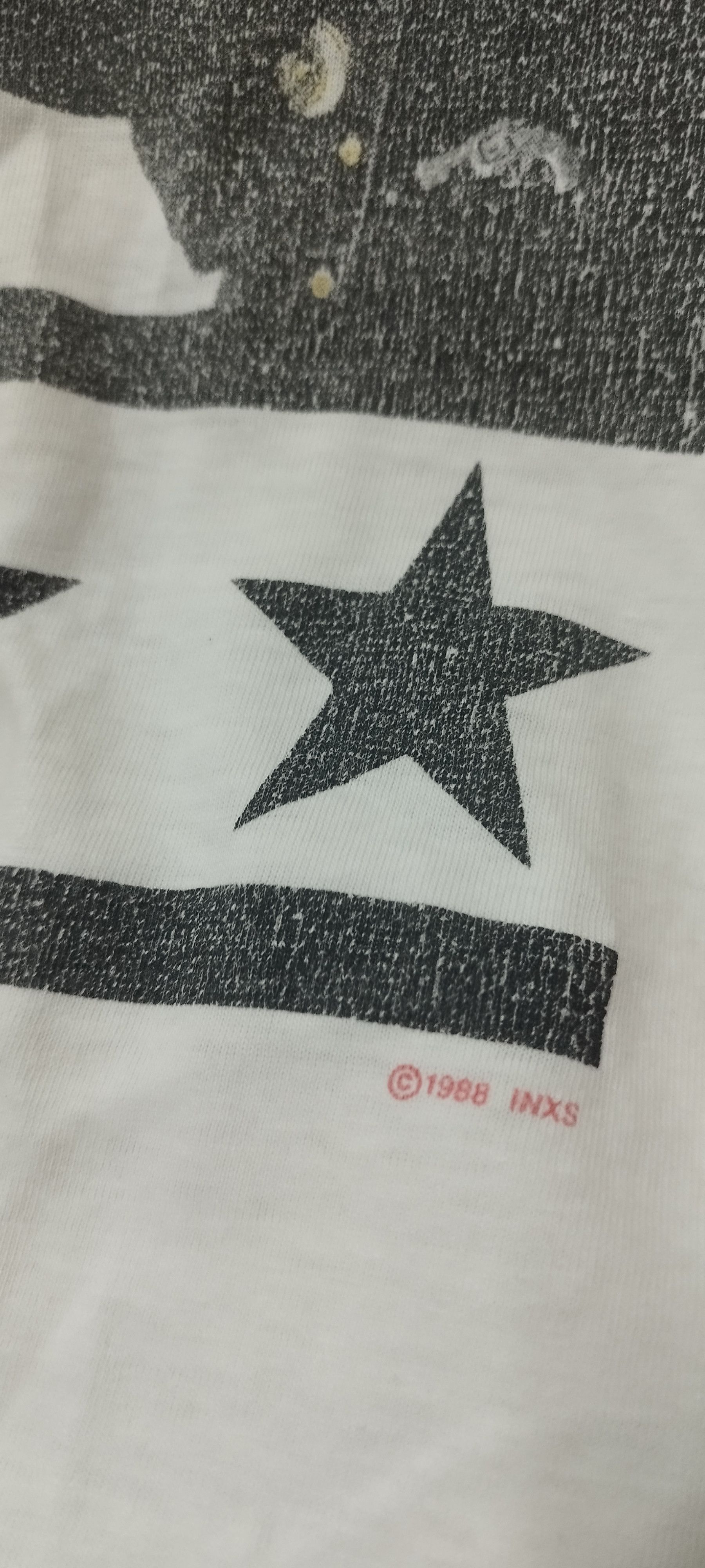 Band Tees × Vintage Vtg 80's INXS Band Calling All Nation 1988 Tour T-shirt Size US XL / EU 56 / 4 - 9 Thumbnail