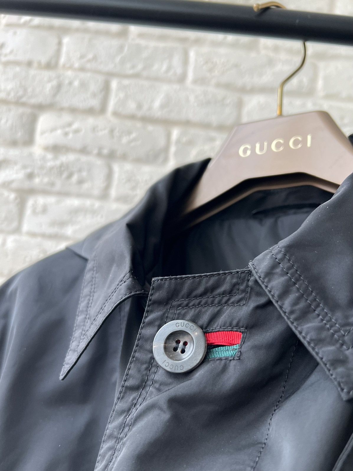 Gucci Gucci Black Belted Trench Coat Jacket Size US M / EU 48-50 / 2 - 8 Thumbnail