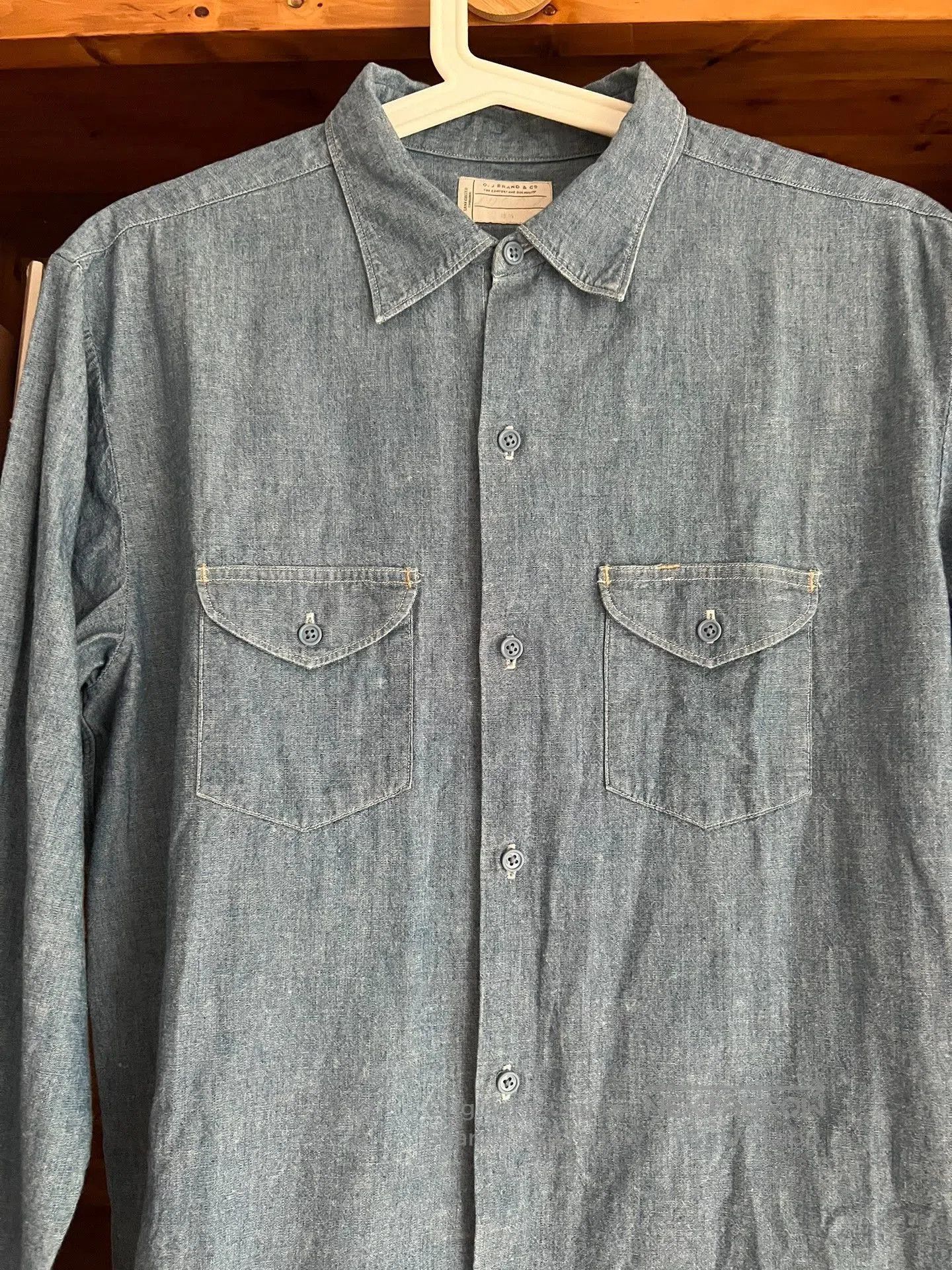 Oldblue Co. Old Joe Vintage Indigo Denim Work Shirt. Size US S / EU 44-46 / 1 - 4 Thumbnail