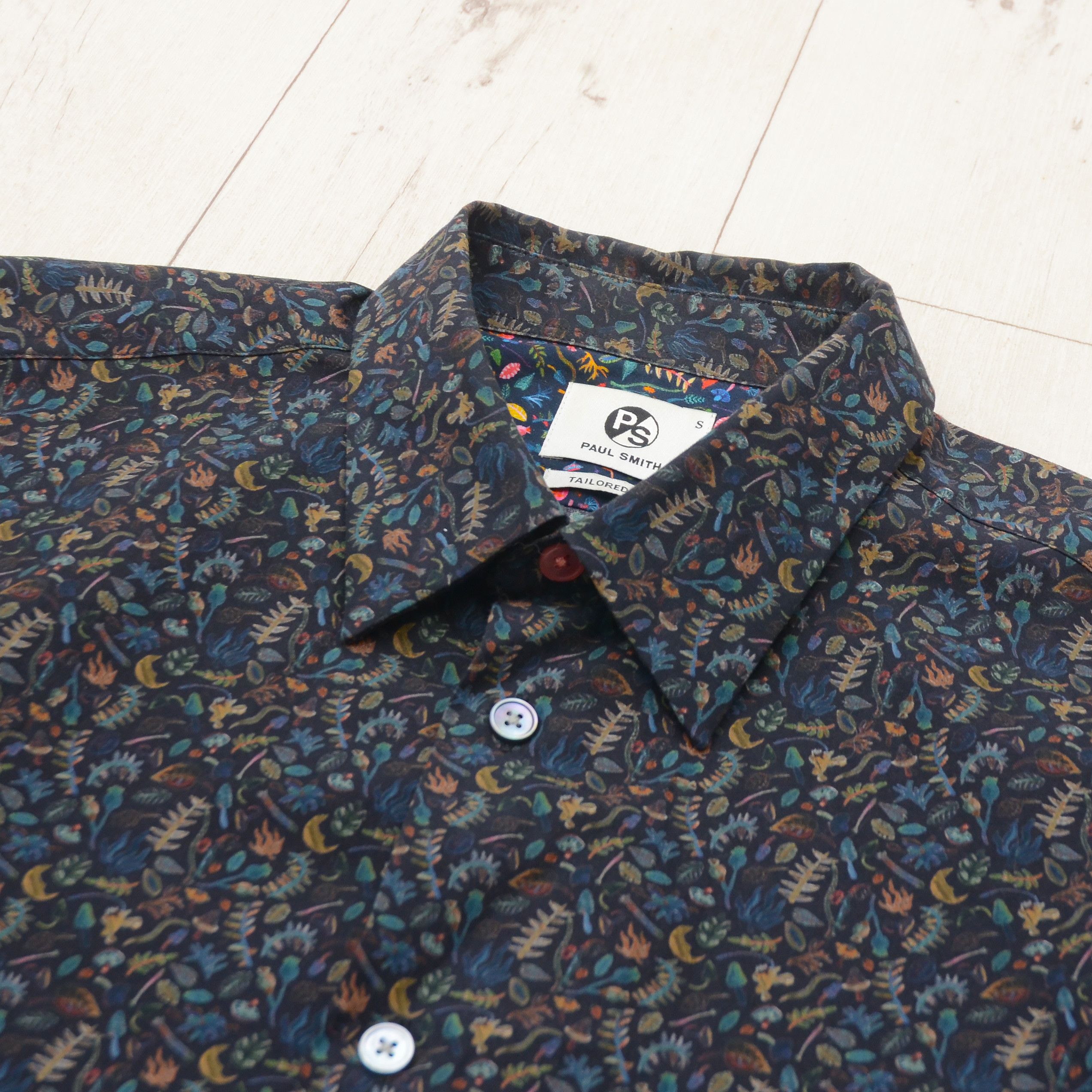 Paul Smith Paul Smith Tailored Fit Casual Shirt Floral Pattern Printed Size US M / EU 48-50 / 2 - 4 Thumbnail