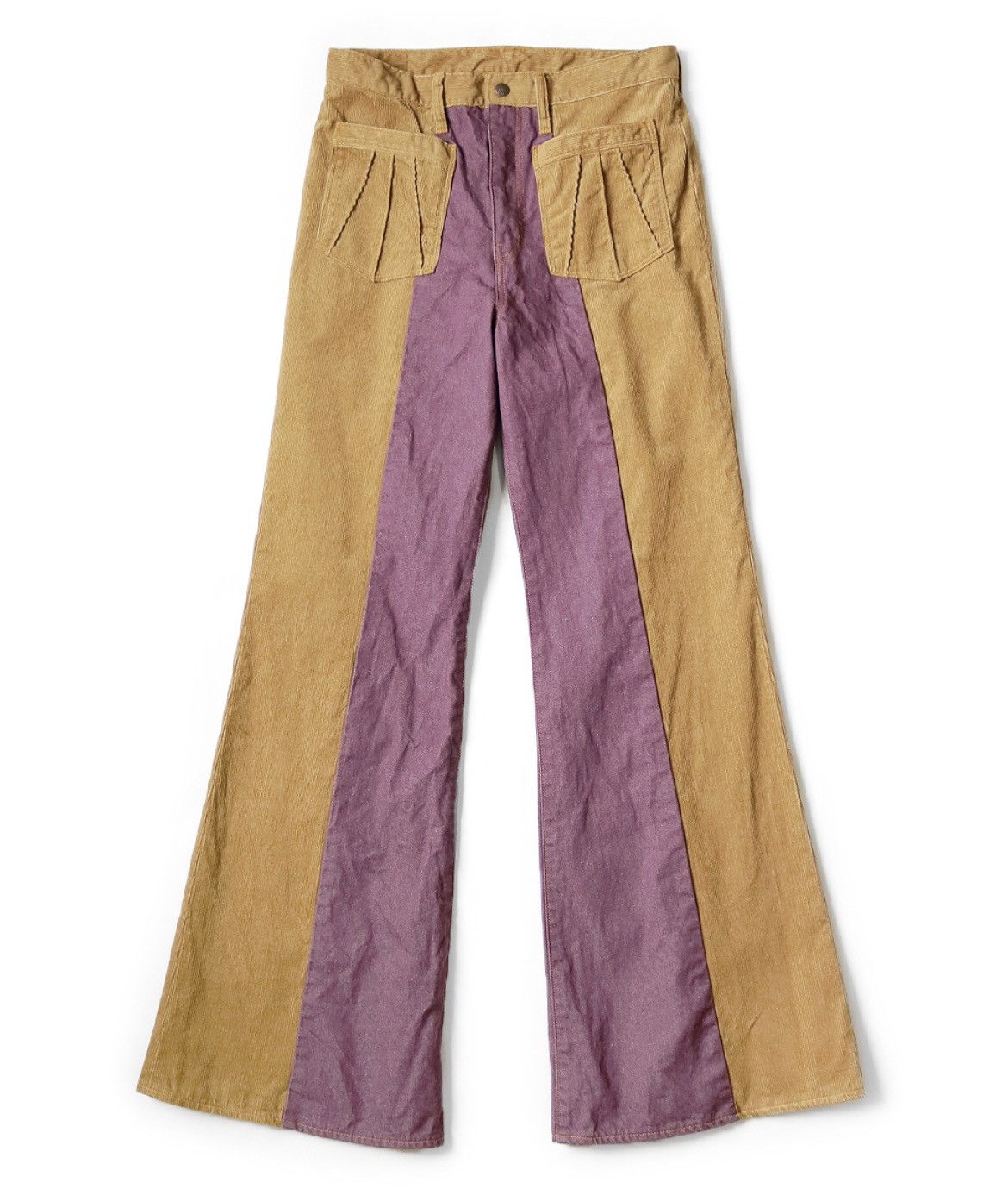 Kapital Kapital corduroy × denim 2TONE gypsy flare pants 34inch Size US 34 / EU 50 - 1 Preview