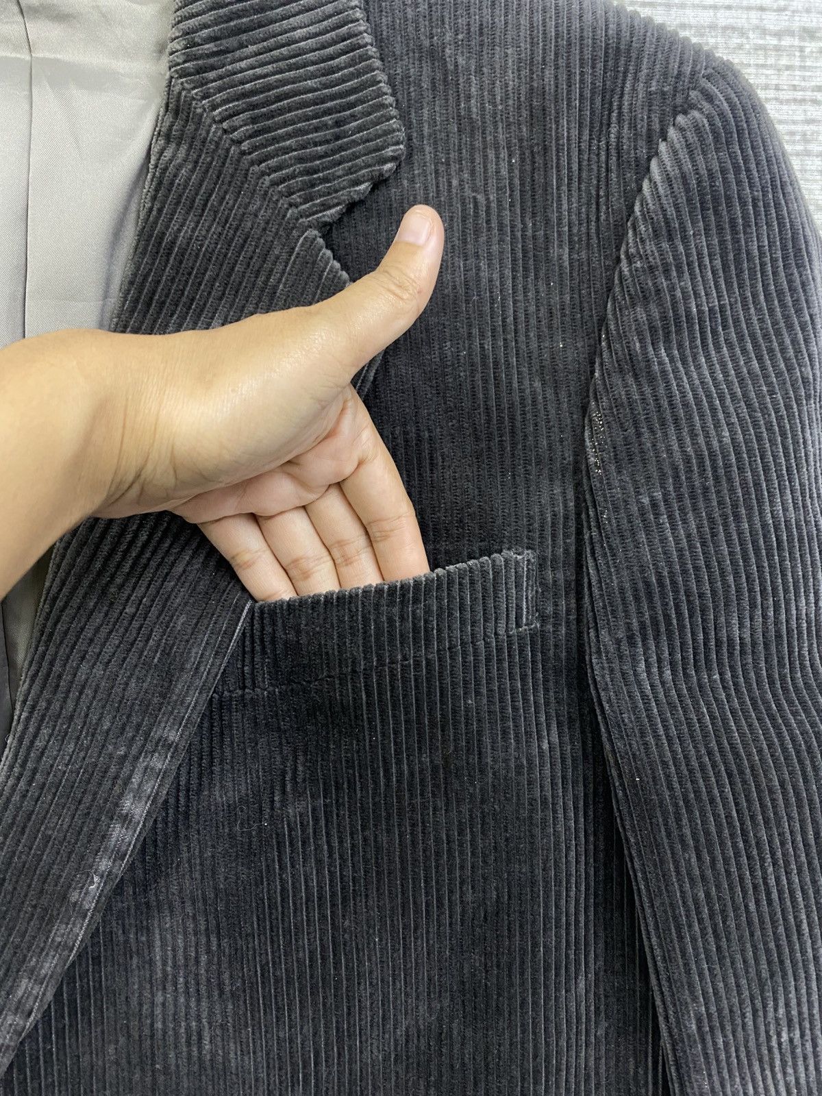 Burberry × Vintage Vtg 90s Burberrys London Corduroy Blazer Jacket Size US M / EU 48-50 / 2 - 7 Thumbnail