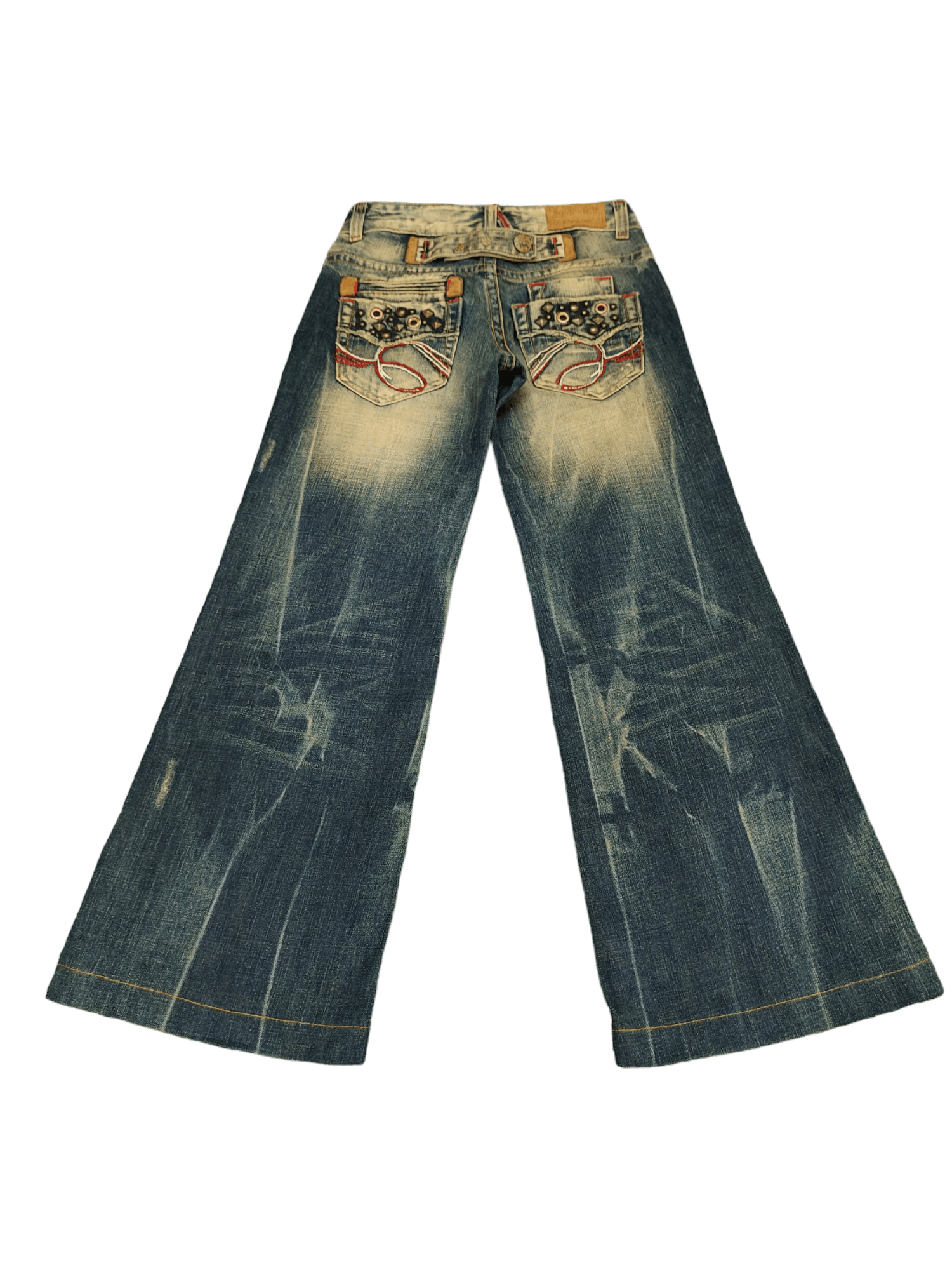 If Six Was Nine Flare Jeans Studio RP Faded Bootcut Low Rise Jpg Style Size US 27 - 2 Thumbnail