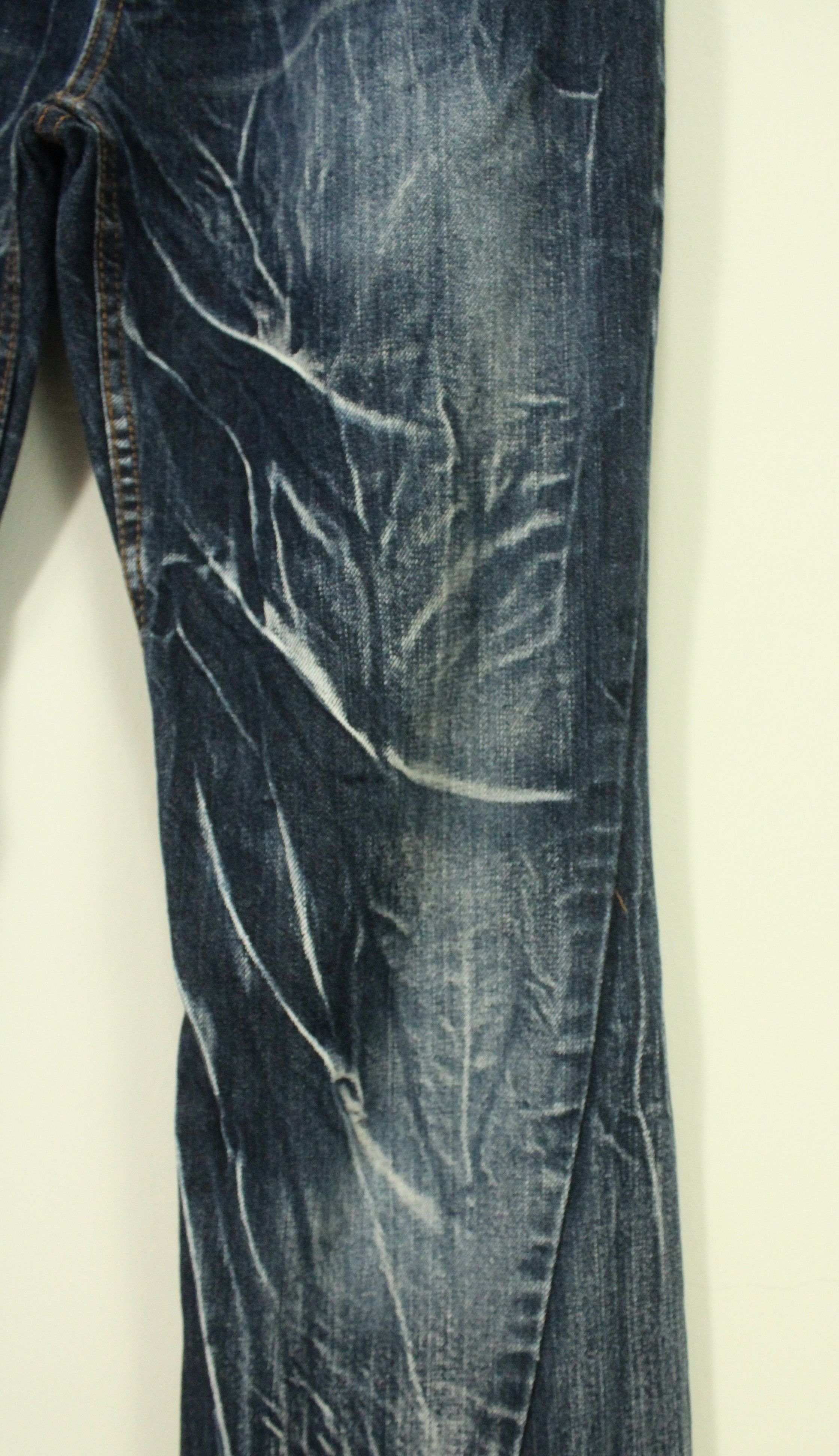 Japanese Brand Flared 🔥 NYLAUS Clothing Denim Spiral Cut Claw Mark Denim Size US 32 / EU 48 - 5 Thumbnail