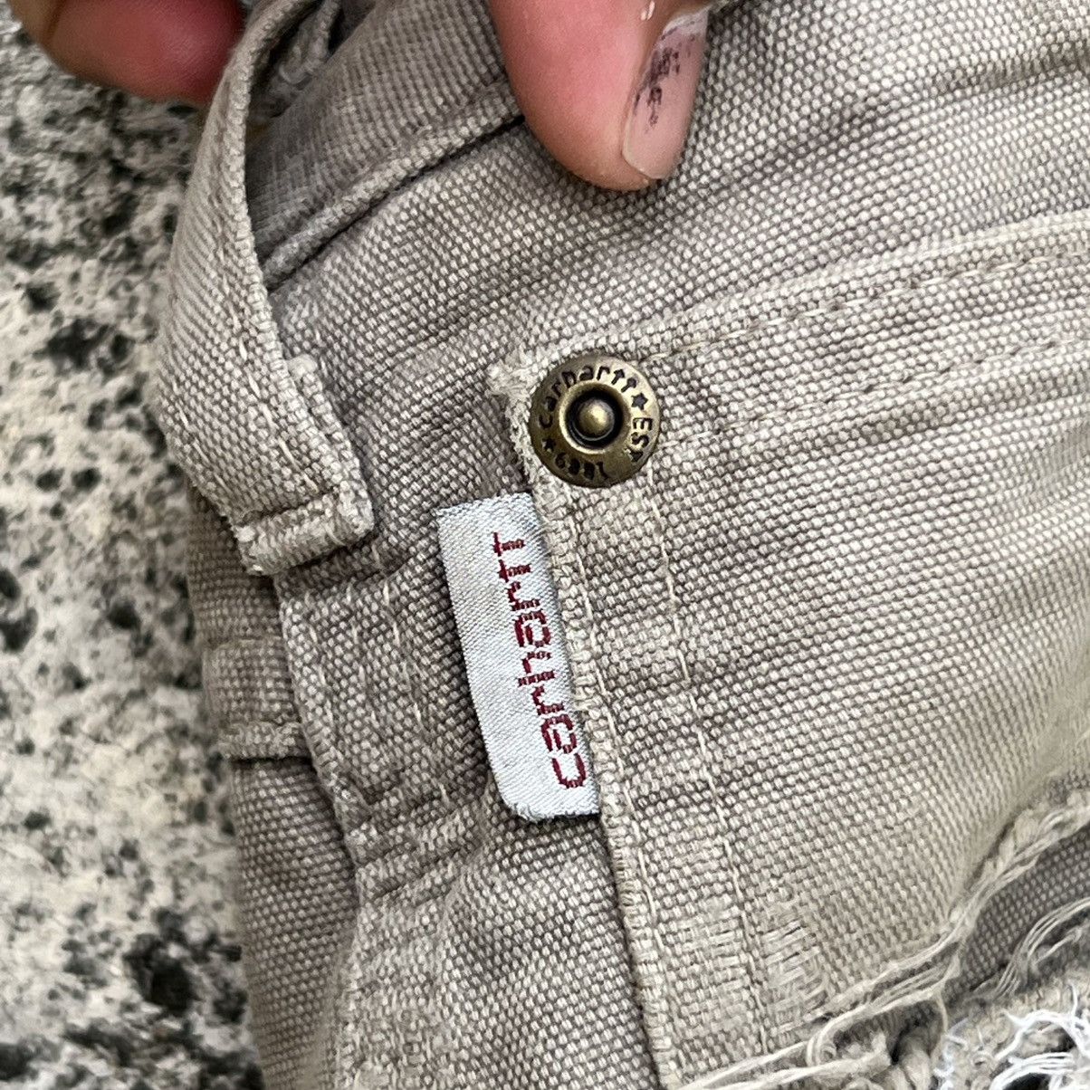 Carhartt “CARHARTT” HEAVY DISTRESS CUSTOM DOUBLE KNEE PANTS Size US 32 / EU 48 - 6 Thumbnail