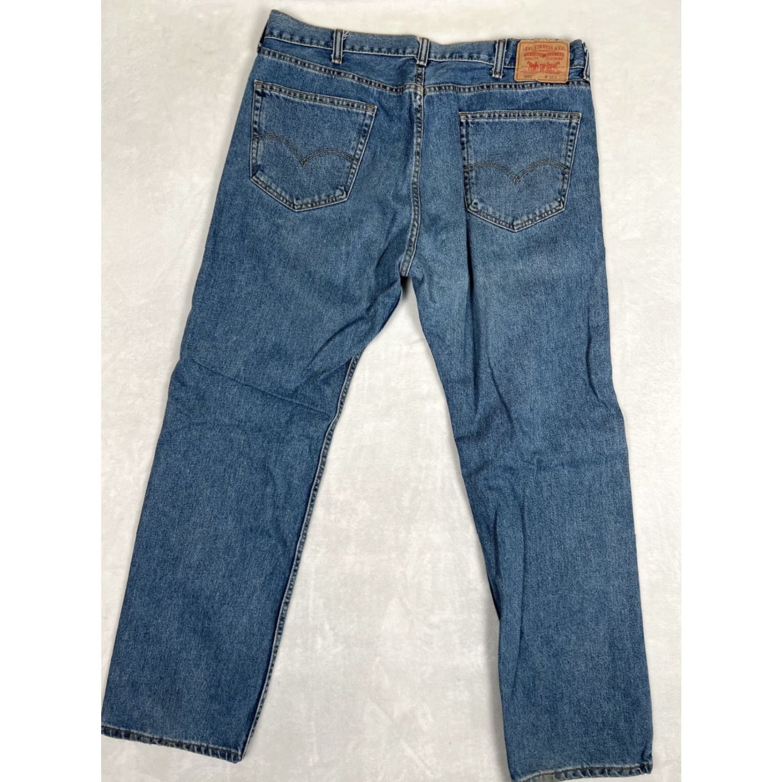 Levi's VINTAGE Levi’s 505 Blue Denim Jeans Size 38x32 Made in Mexico Medium Wash Size US 38 / EU 54 - 7 Thumbnail