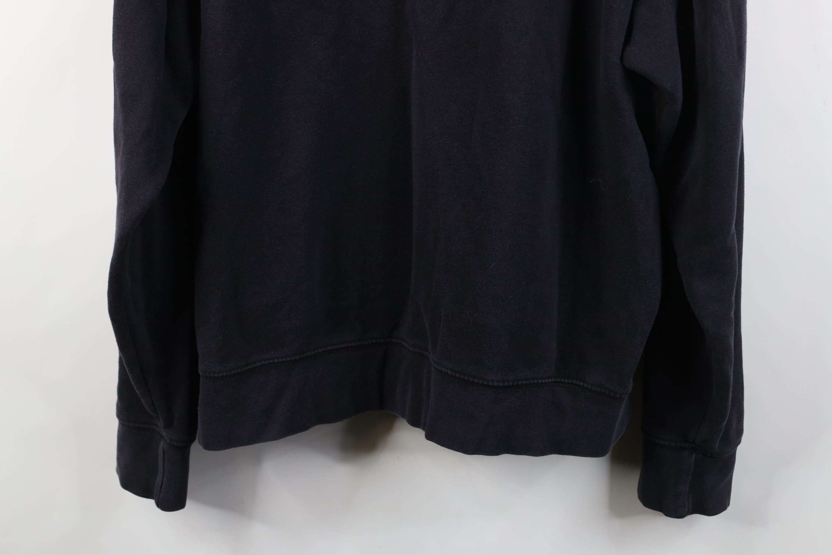 Vintage Vintage 90s Y2K Streetwear Blank Hoodie Sweatshirt Dark Blue Size US XXL / EU 58 / 5 - 13 Thumbnail
