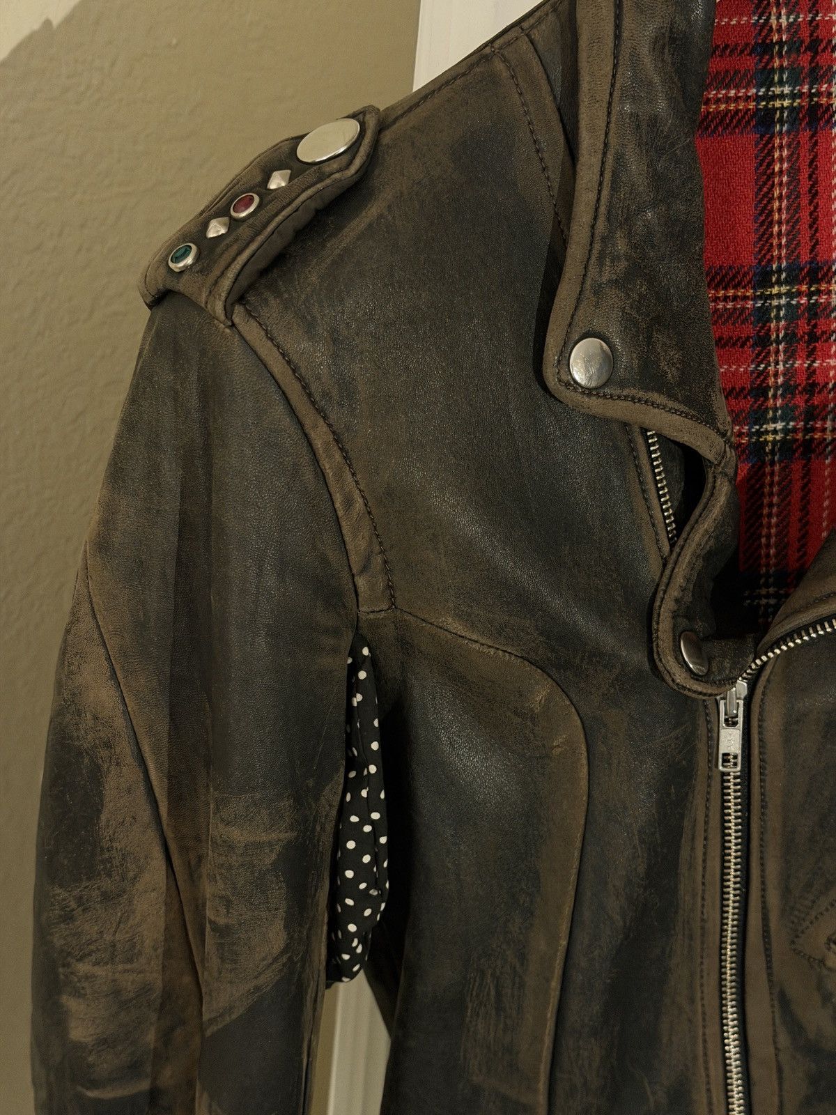 Undercover UNDERCOVER - FW04《But Beautiful》Faded leather jacket Size M / US 6-8 / IT 42-44 - 2 Thumbnail