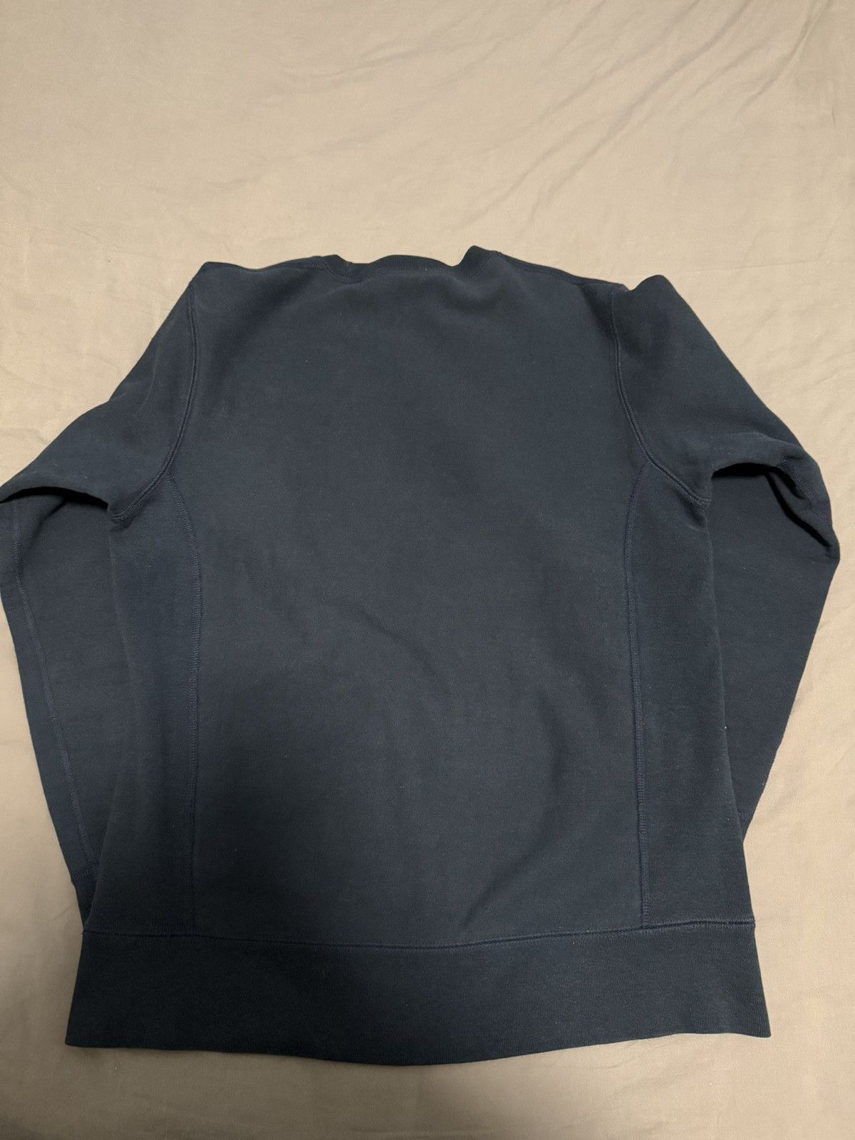 Supreme Supreme fw15 red on navy box logo crewneck Size US M / EU 48-50 / 2 - 2 Thumbnail