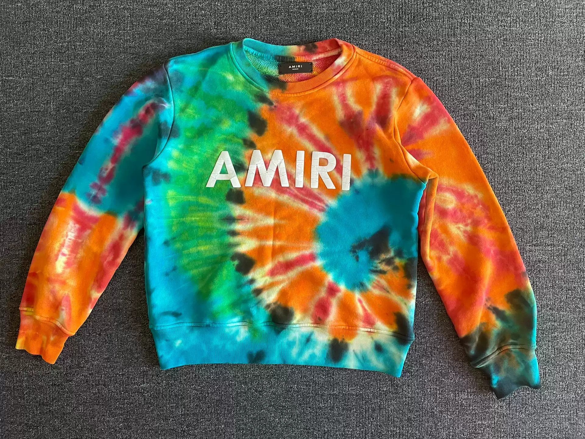 AMIRI Tie Dye Logo Crewneck-2506