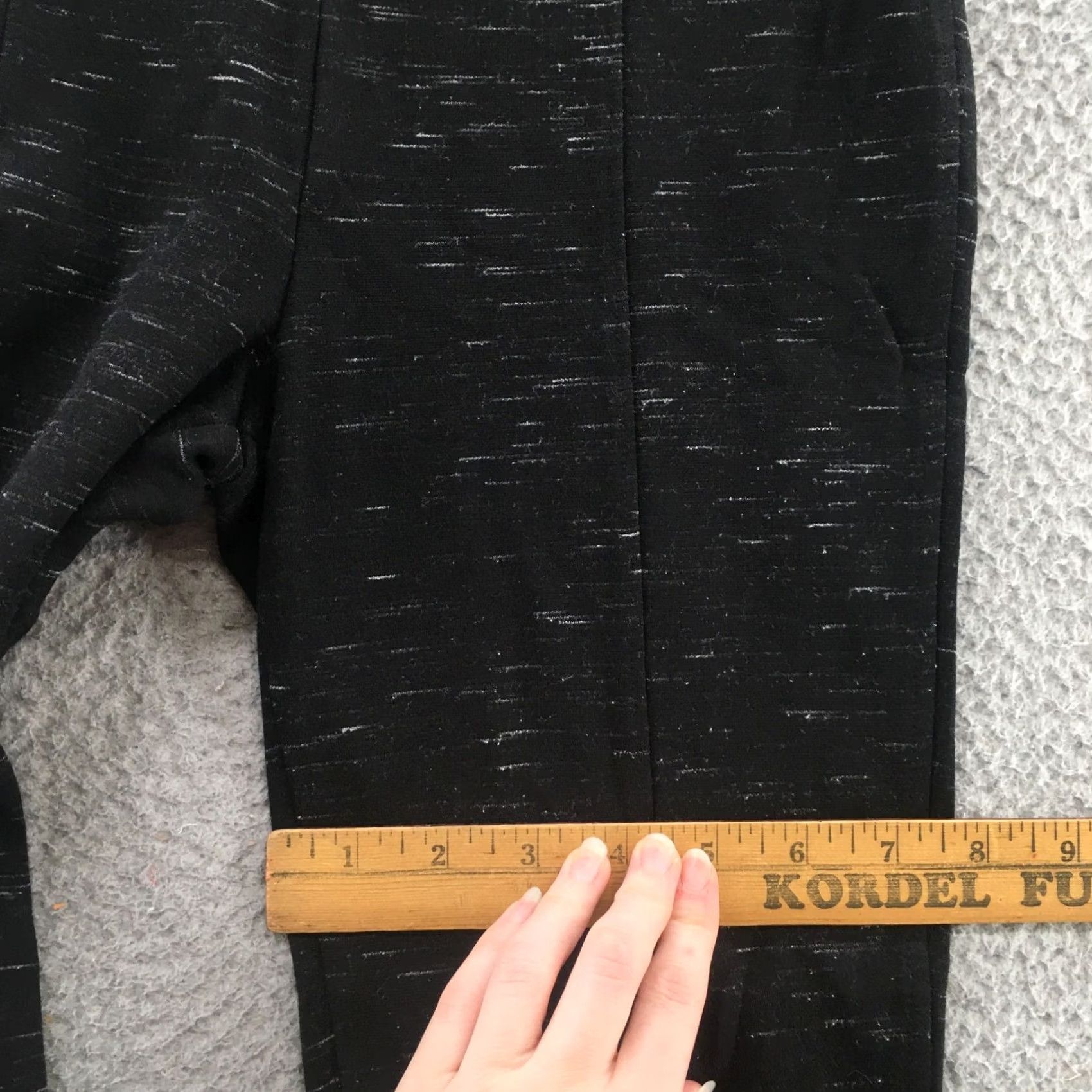 Calvin Klein Calvin Klein Leggings Womens S Black High Rise Pull On Skinniy 27x28 Inseam 28 Size S Size 28" / US 6 / IT 42 - 7 Thumbnail