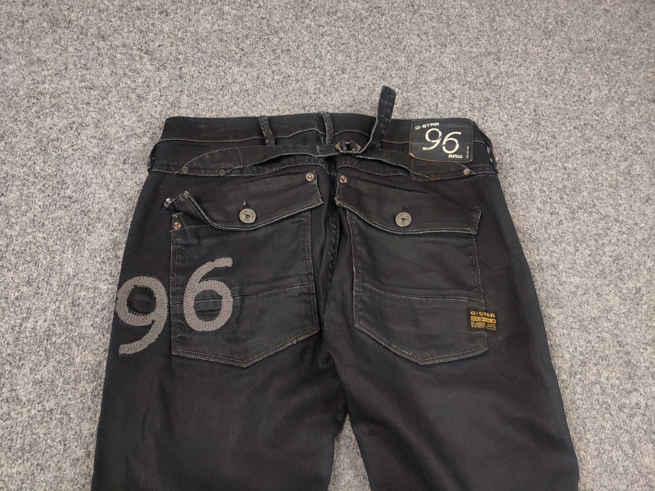 G-Star Vintage G-Star RAW 5620 Elwood Waxed Embro Jeans LGB Y2K Size US 29 - 3 Thumbnail