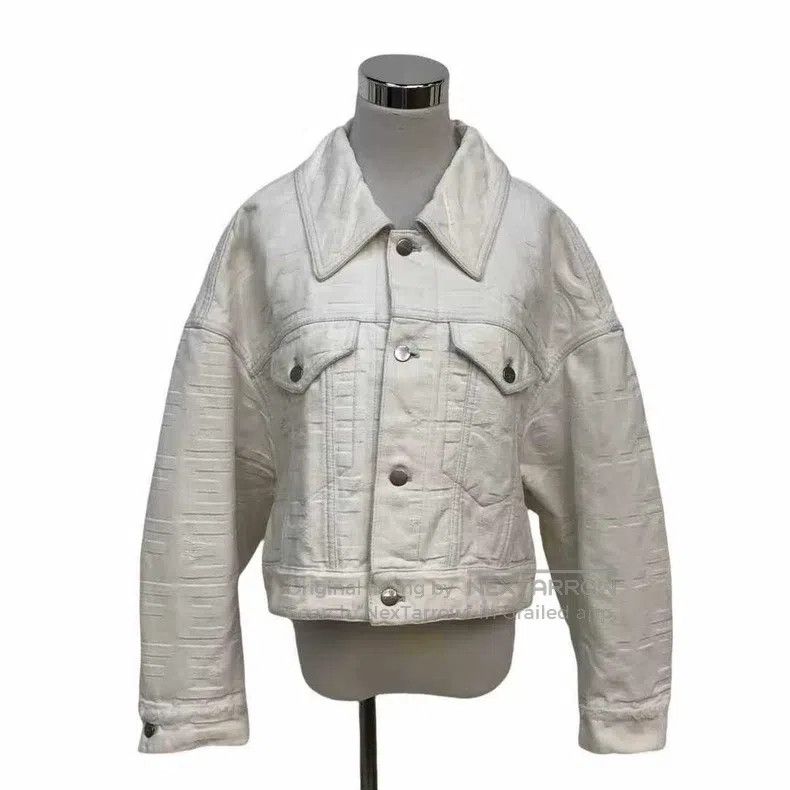 Fendi Fendi Dark print destruction, denim cotton jacket Size XXS / US 00 / IT 34 - 1 Thumbnail