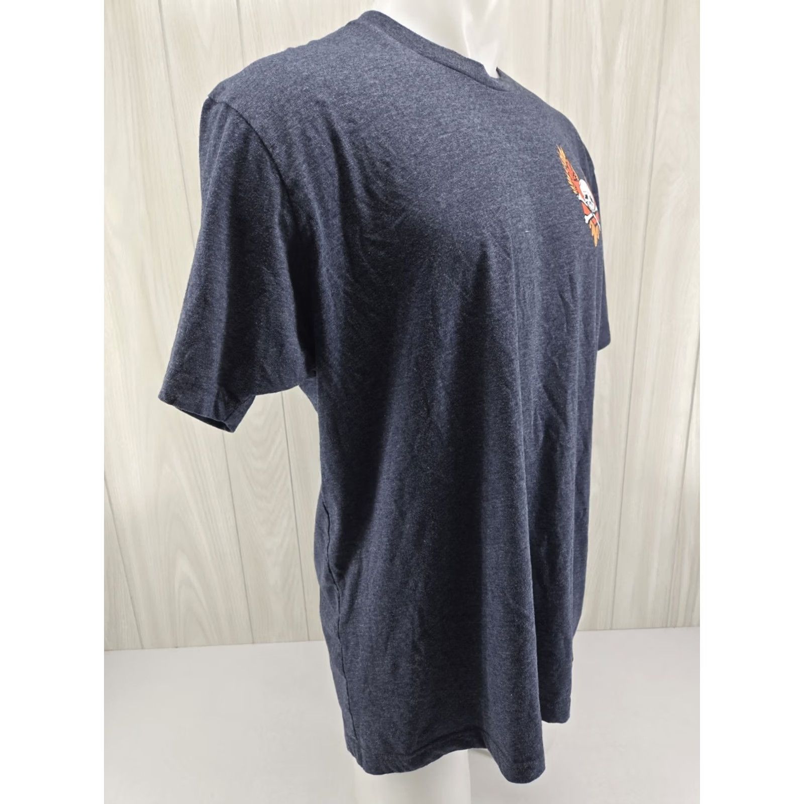 Vintage Grunt Style Club T Shirt 2XL Patriot Eagle Blue Short Sleeve Mens Shirt Crew Neck Graphic Print Army Patriotic Size US XXL / EU 58 / 5 - 6 Thumbnail