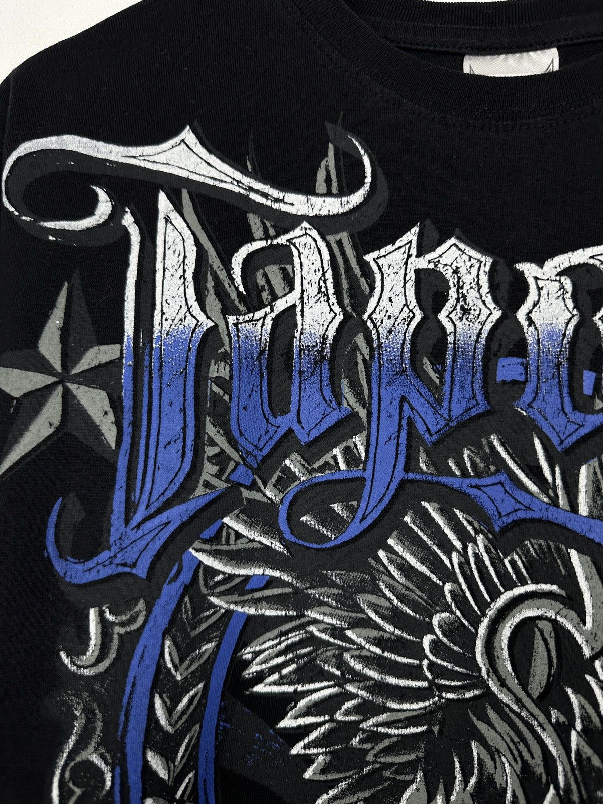 Tapout Tapout All Over Print Skull Wings Cross T Shirt Tee Size US M / EU 48-50 / 2 - 8 Thumbnail