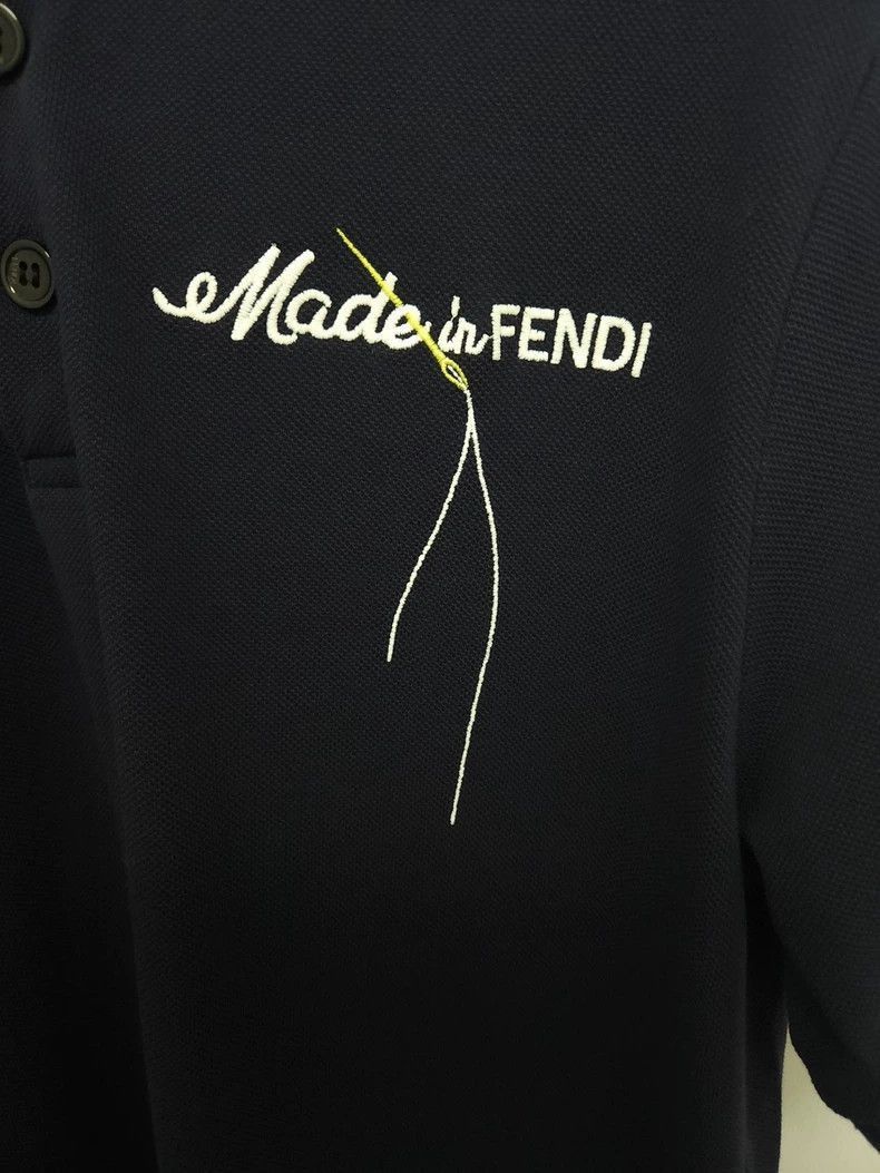 Fendi Fendi Embroidered Short Sleeve Polo Shirt Size US S / EU 44-46 / 1 - 3 Thumbnail