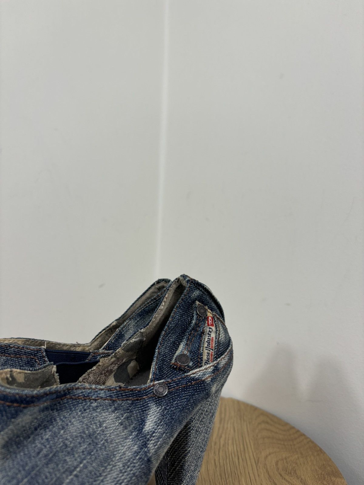 Diesel Vintage Diesel Y2K Denim Division Peep Toe Mules Heel Shoes Size US 7 / IT 37 - 13 Thumbnail