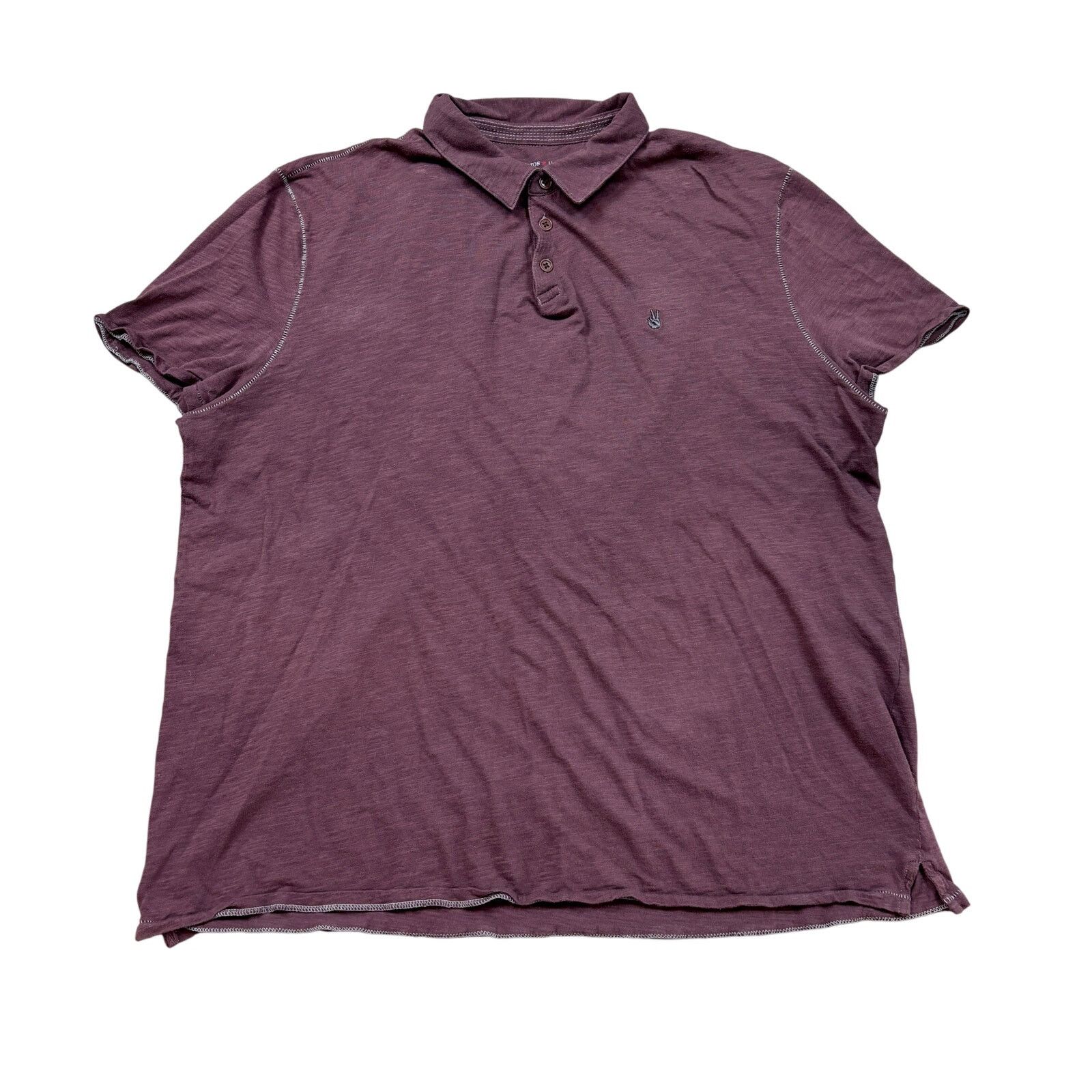 John Varvatos John Varvatos Star USA Cotton Slub Polo Shirt Men's 2XL Size US XXL / EU 58 / 5 - 1 Thumbnail