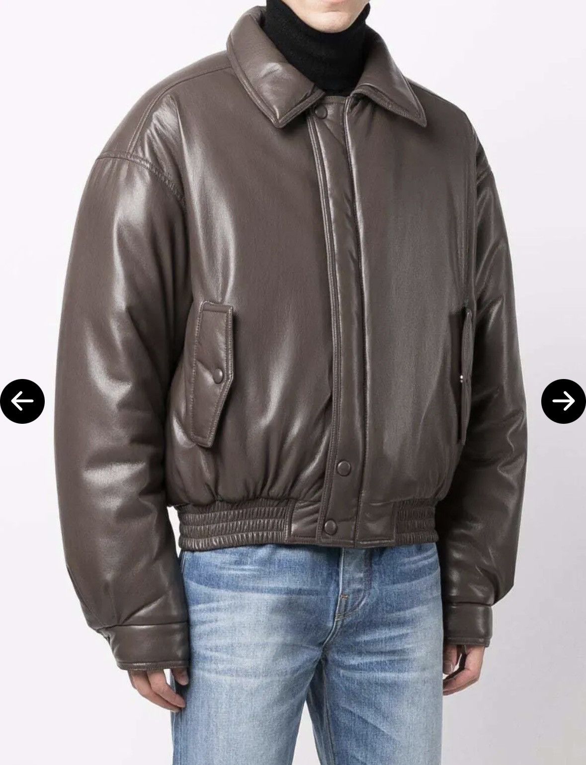 Nanushka Nanushka Ands Padded Bomber Jacket Shiitake Size S Size US S / EU 44-46 / 1 - 3 Thumbnail